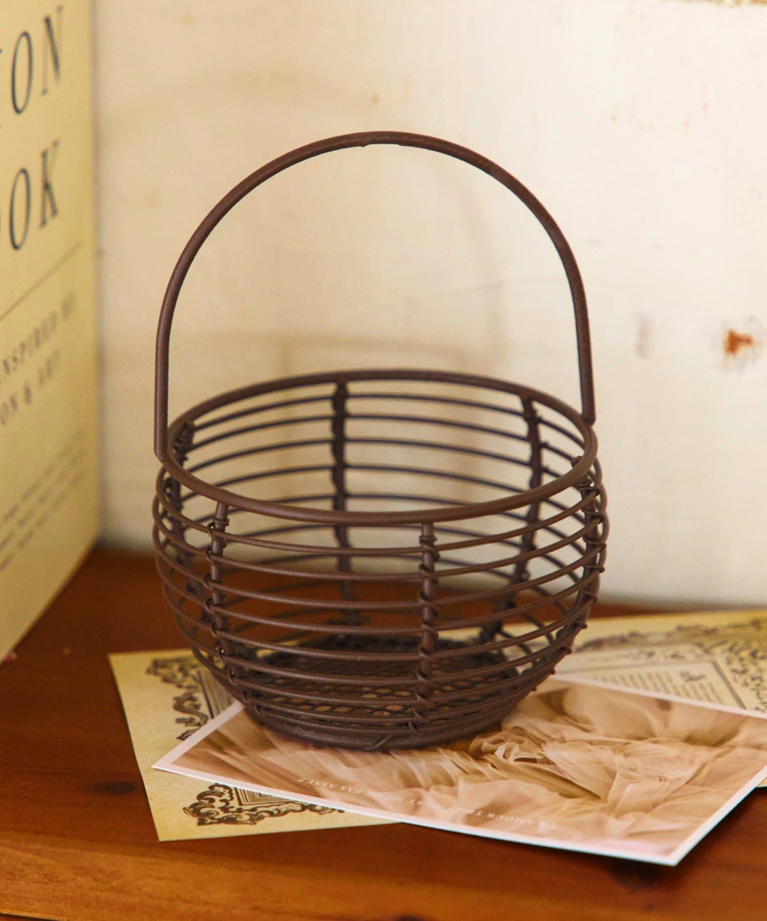 salut!(サリュ) ワイヤーミニバスケット／キルトカントリー