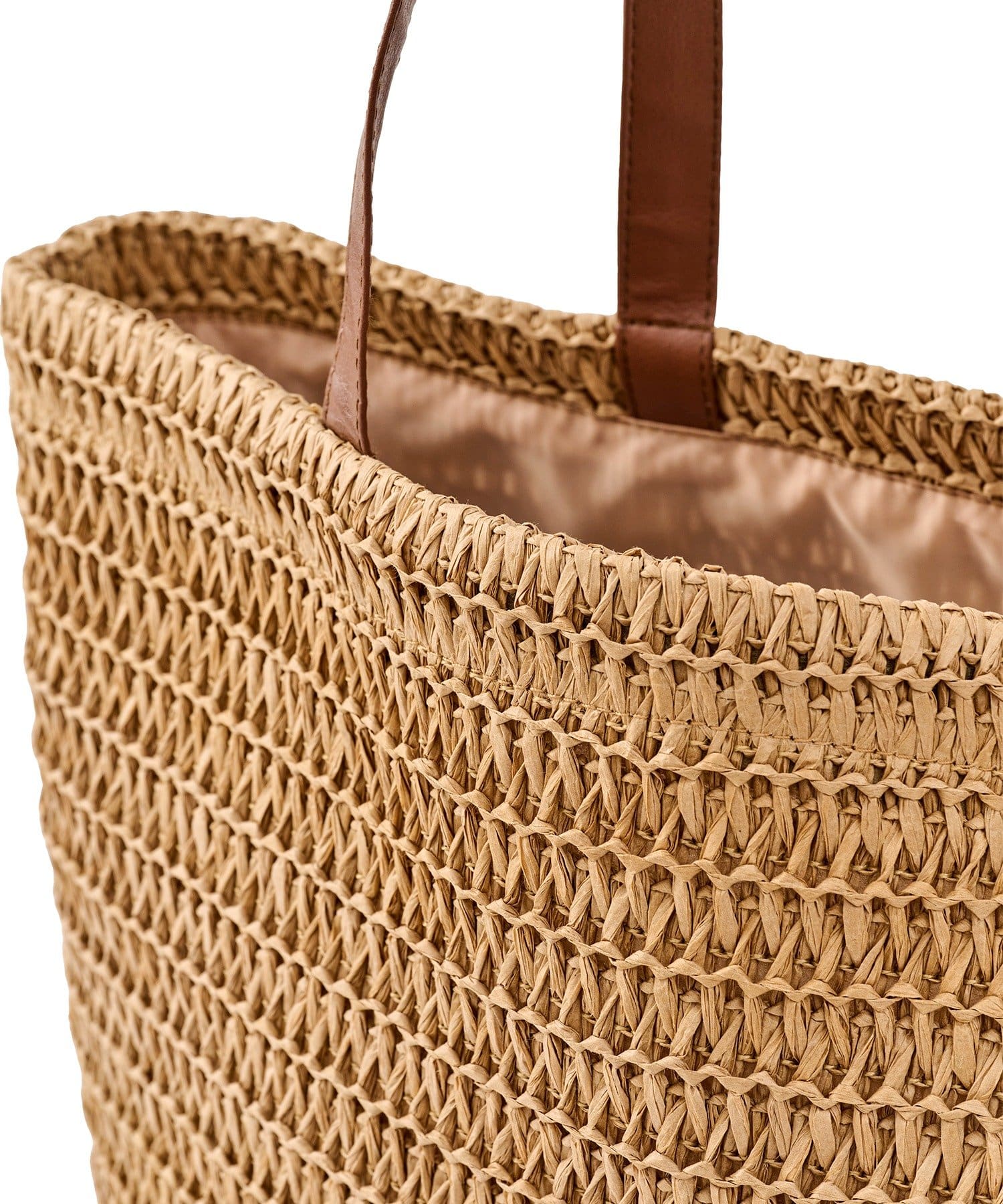 salut!(サリュ) フェイクレザーハンドルペーパーバッグ