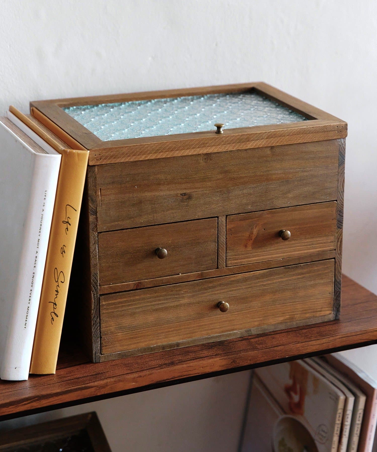 salut!(サリュ) 《WEB限定商品》フローラガラスマルチ引き出しボックス