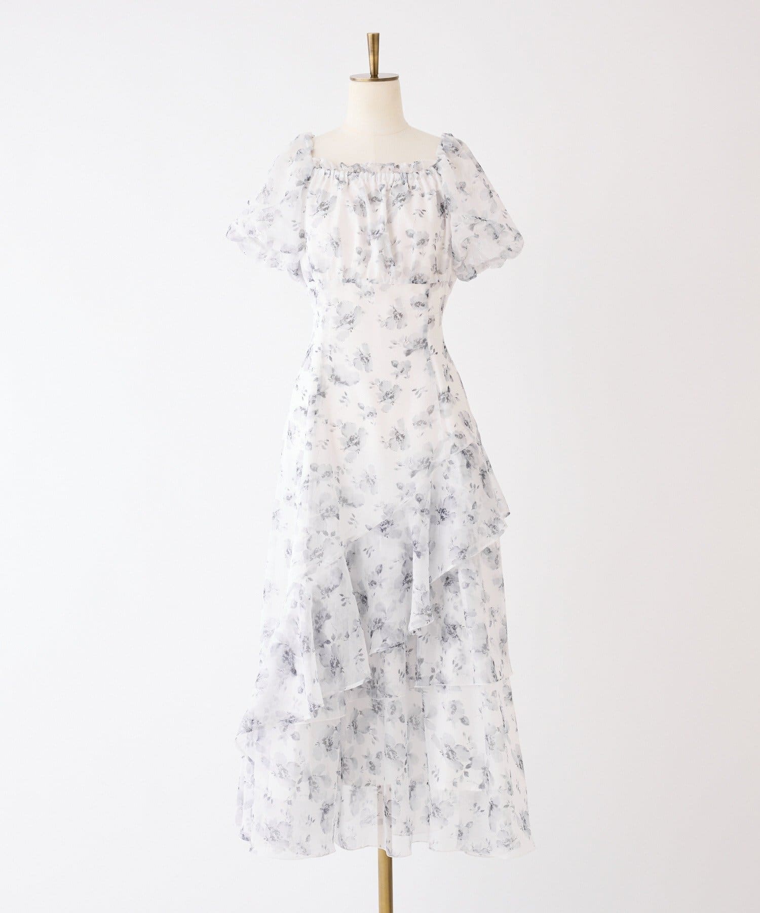 one after another NICE CLAUP(ワンアフターアナザー ナイスクラップ) 【リバイバル】イレヘムティアードロングワンピース