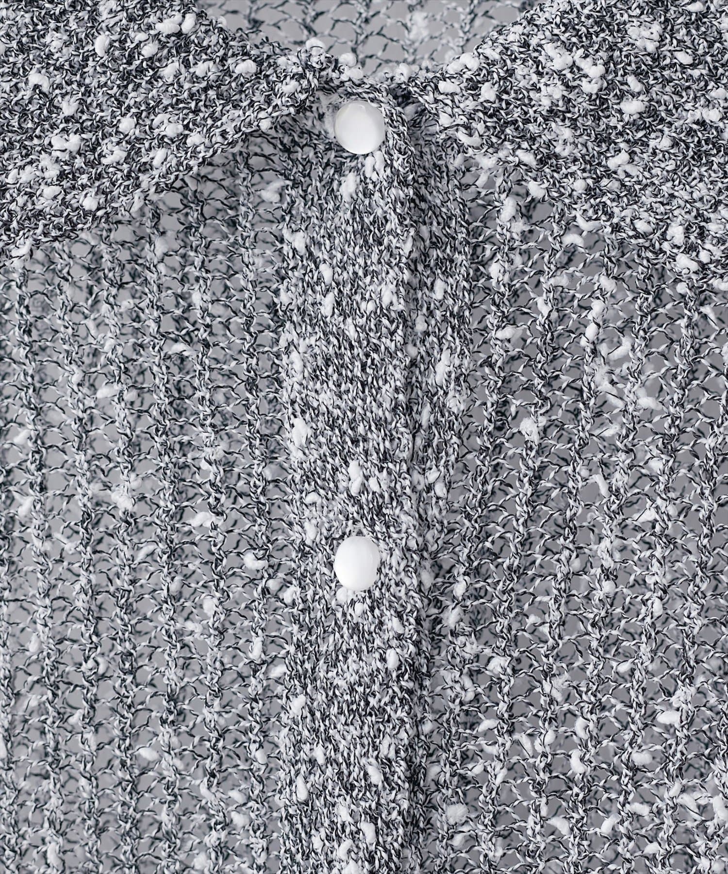 natural couture(ナチュラルクチュール) ネップ透かし編みカーデ