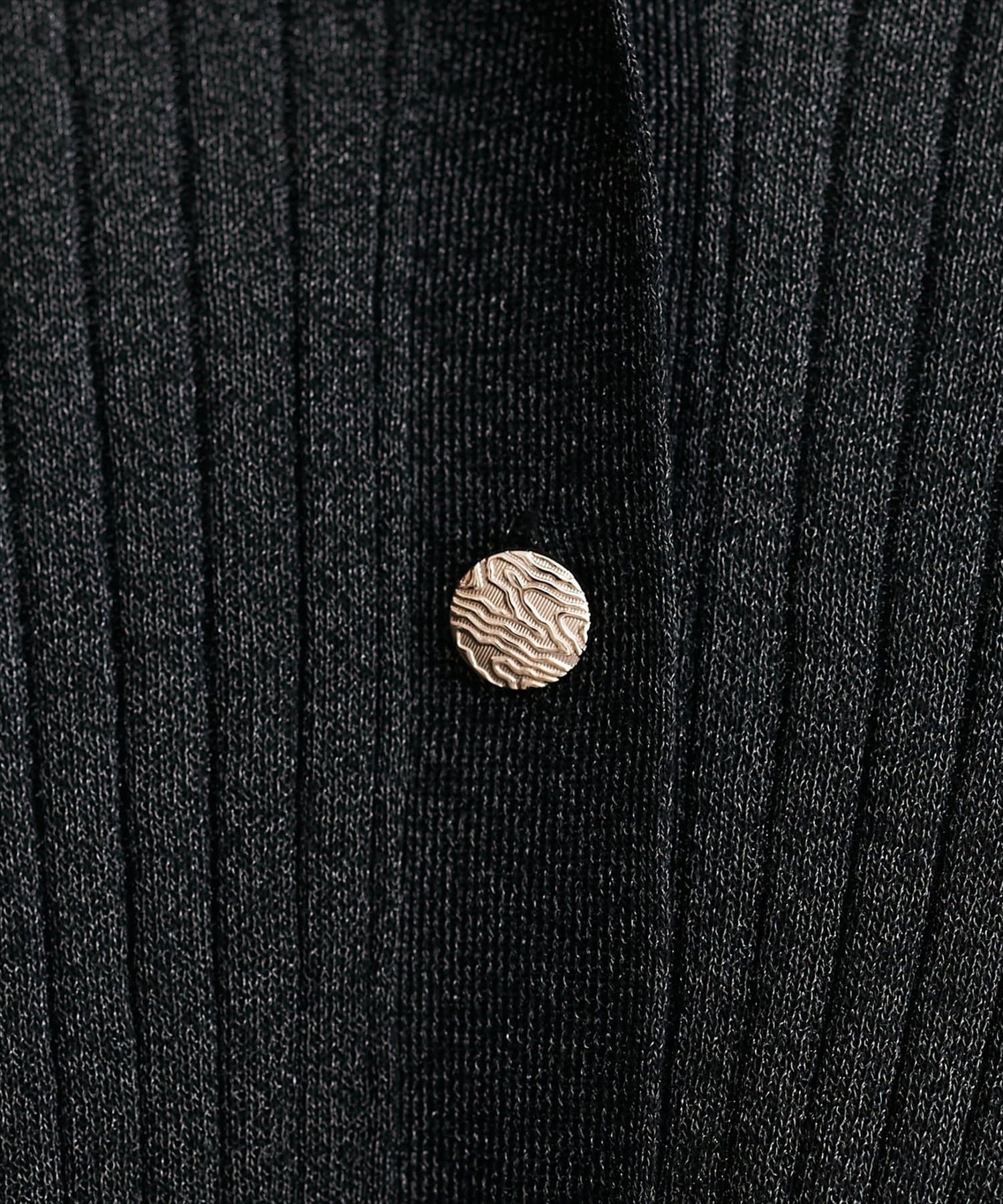 natural couture(ナチュラルクチュール) リブシアーニットカーディガン