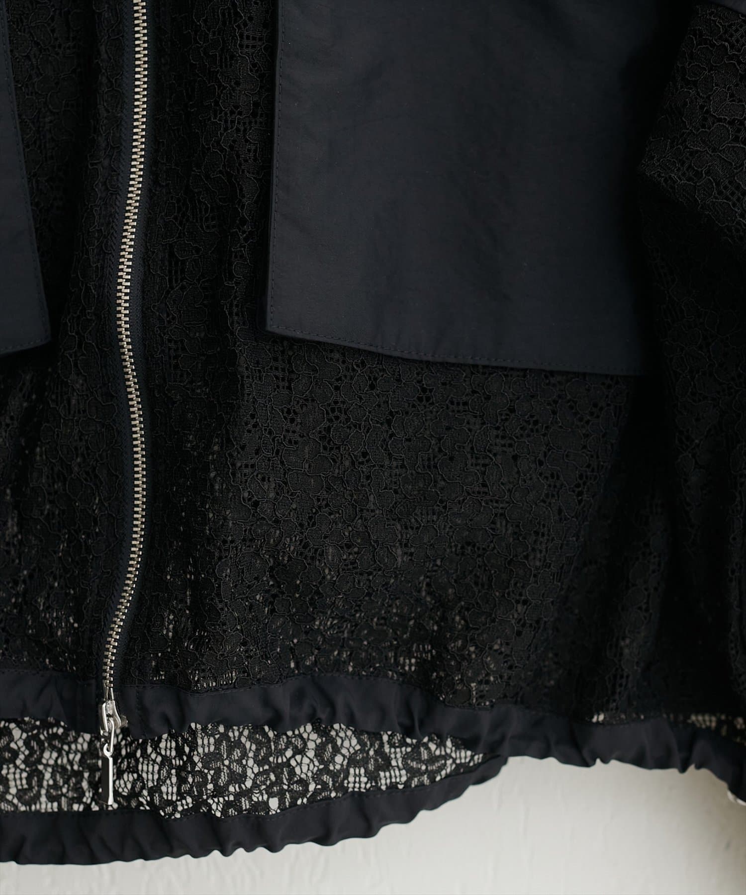 natural couture(ナチュラルクチュール) レースコンビブルゾン