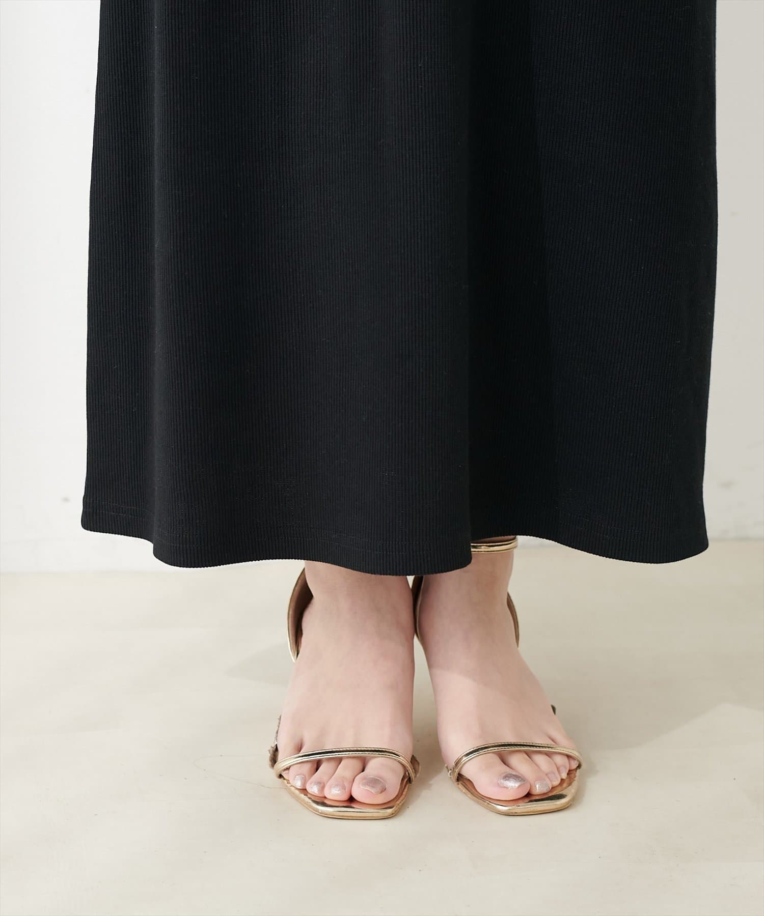 natural couture(ナチュラルクチュール) カップ付きキャミワンピース