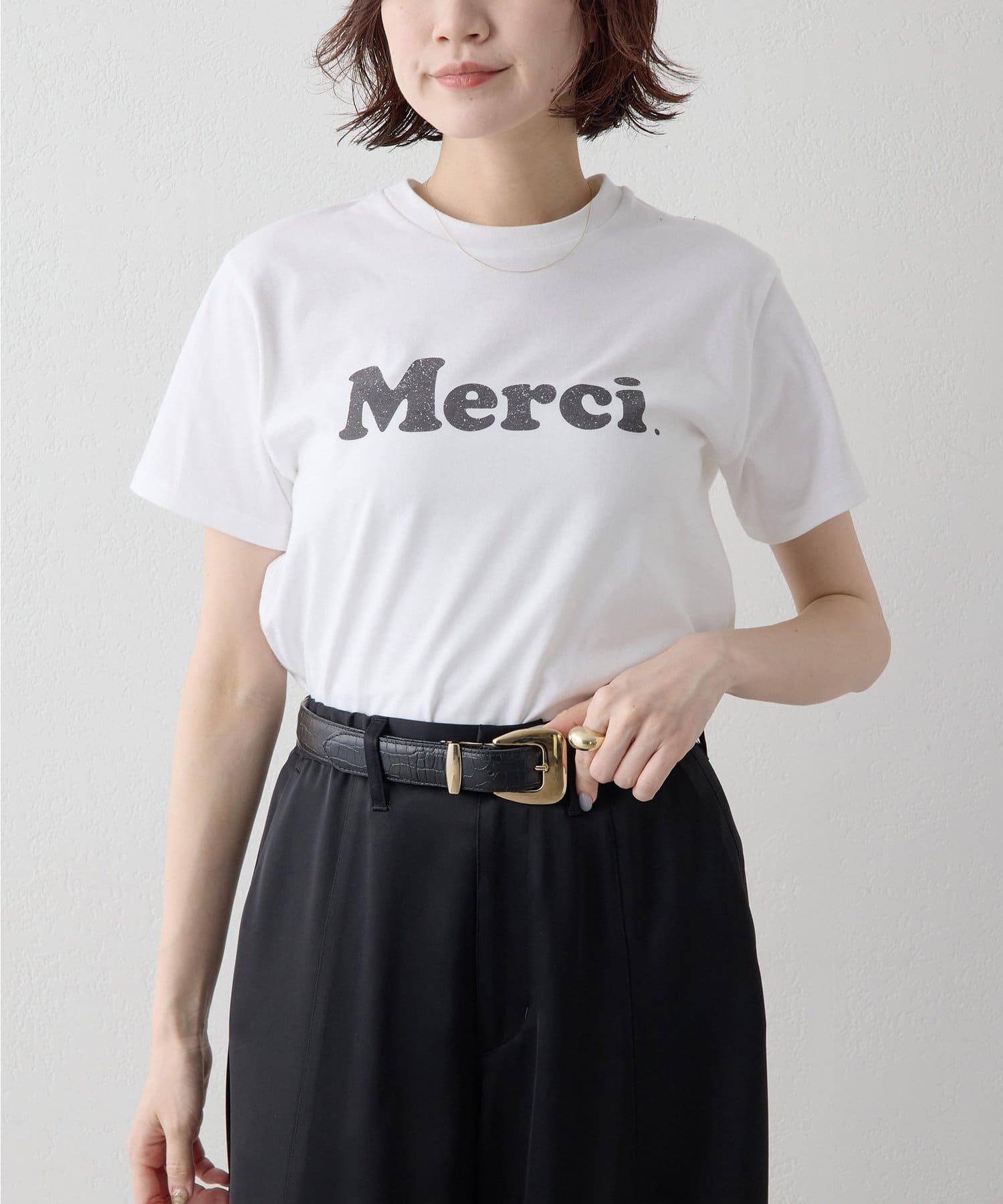 Whim Gazette(ウィム ガゼット) 【Drawing Numbers】メルシーボクプリントTシャツ