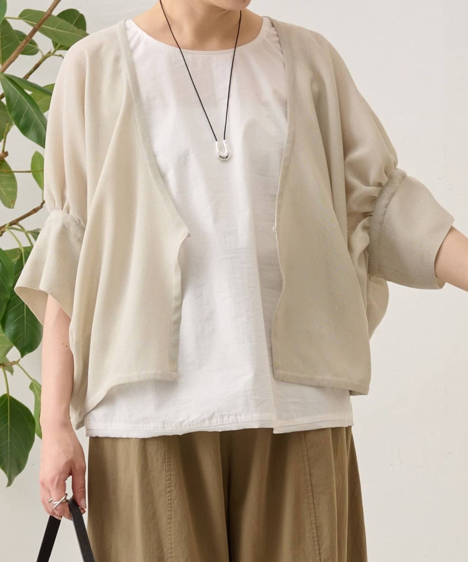 BEARDSLEY(ビアズリー) シアーギャザードルマンハオリ