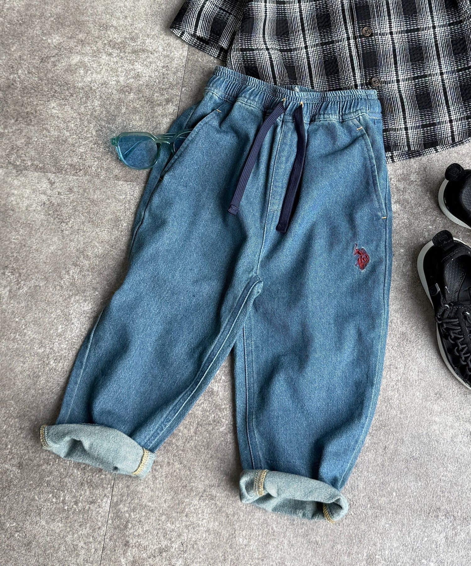 CPCM(シーピーシーエム) 【KIDS】【U.S. POLO ASSN.】イージーデニムパンツ