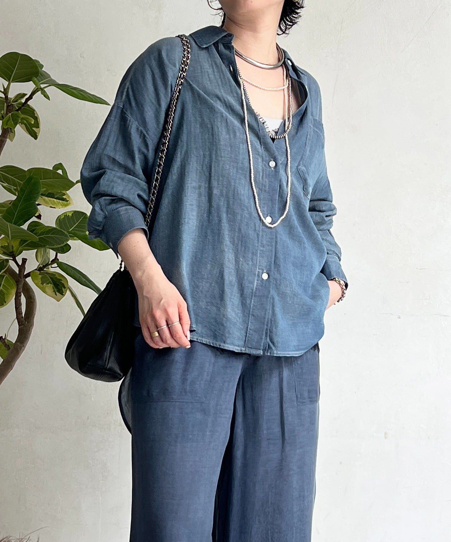 un dix cors(アンディコール) シアーDENIMシャツ