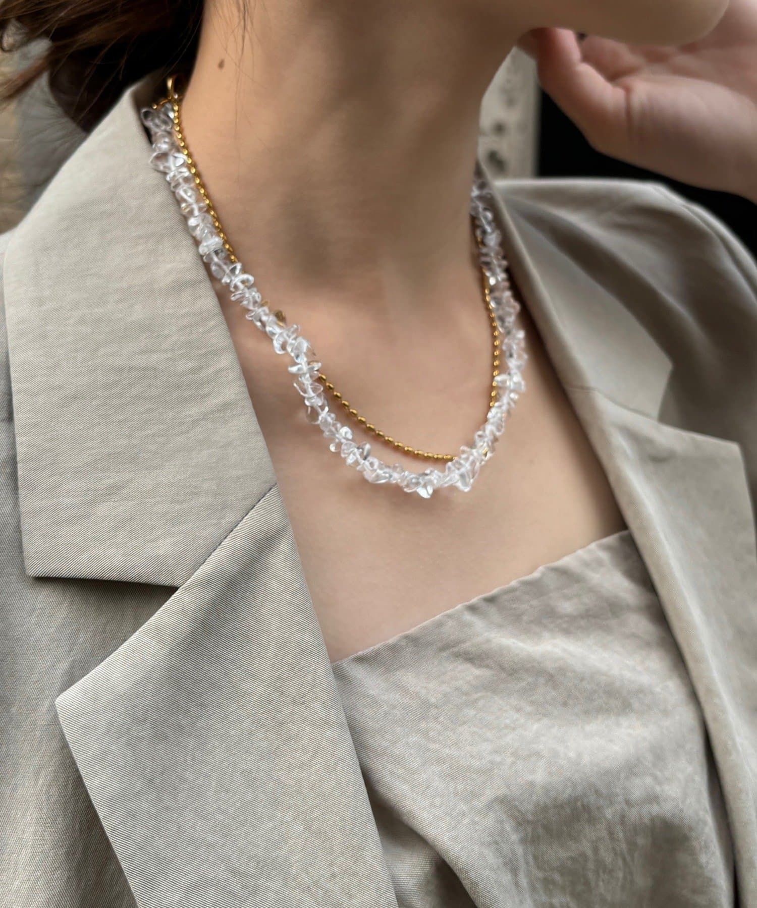 DOUDOU(ドゥドゥ) さざれネックレス