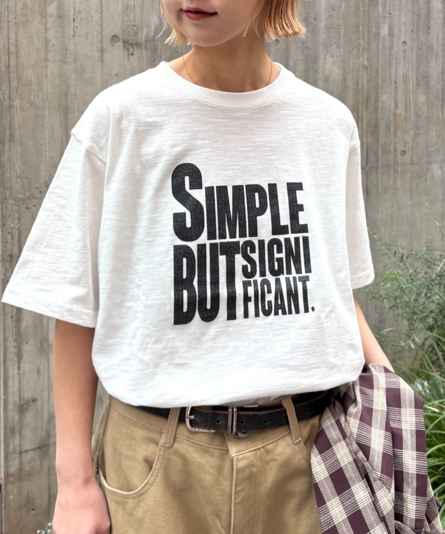 CIAOPANIC TYPY(チャオパニックティピー) 【UNISEX】【プラスサイズあり】スラブ天竺ピグメントロゴTEE