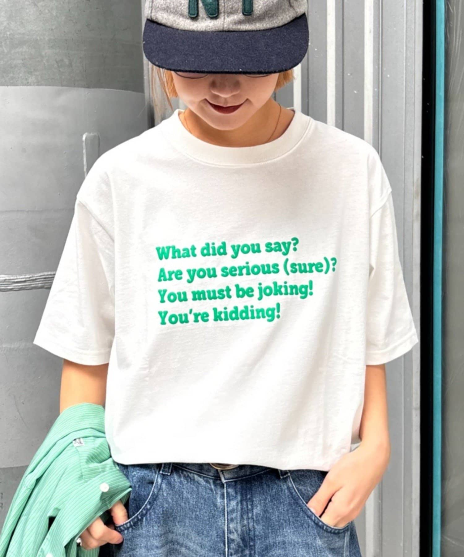CIAOPANIC TYPY(チャオパニックティピー) 【UNISEX】【プラスサイズあり】ポコポコメッセージロゴTEE
