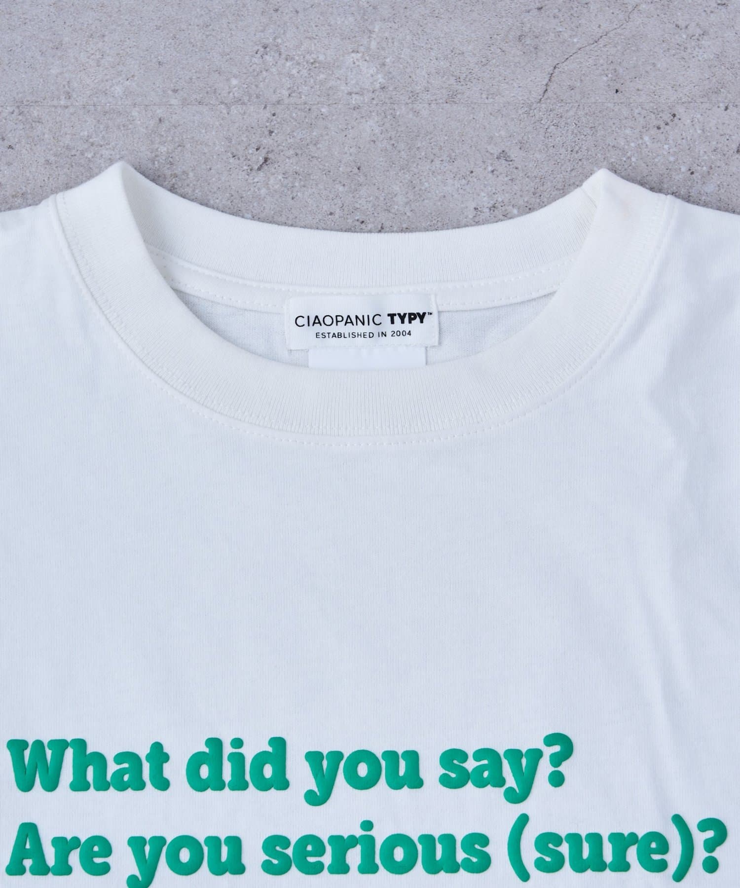 CIAOPANIC TYPY(チャオパニックティピー) 【UNISEX】【プラスサイズあり】ポコポコメッセージロゴTEE