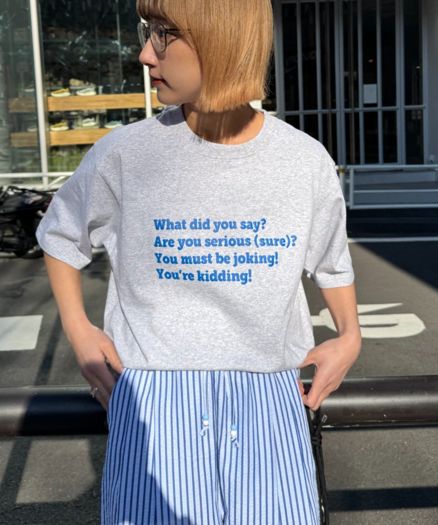 CIAOPANIC TYPY(チャオパニックティピー) 【UNISEX】【プラスサイズあり】ポコポコメッセージロゴTEE