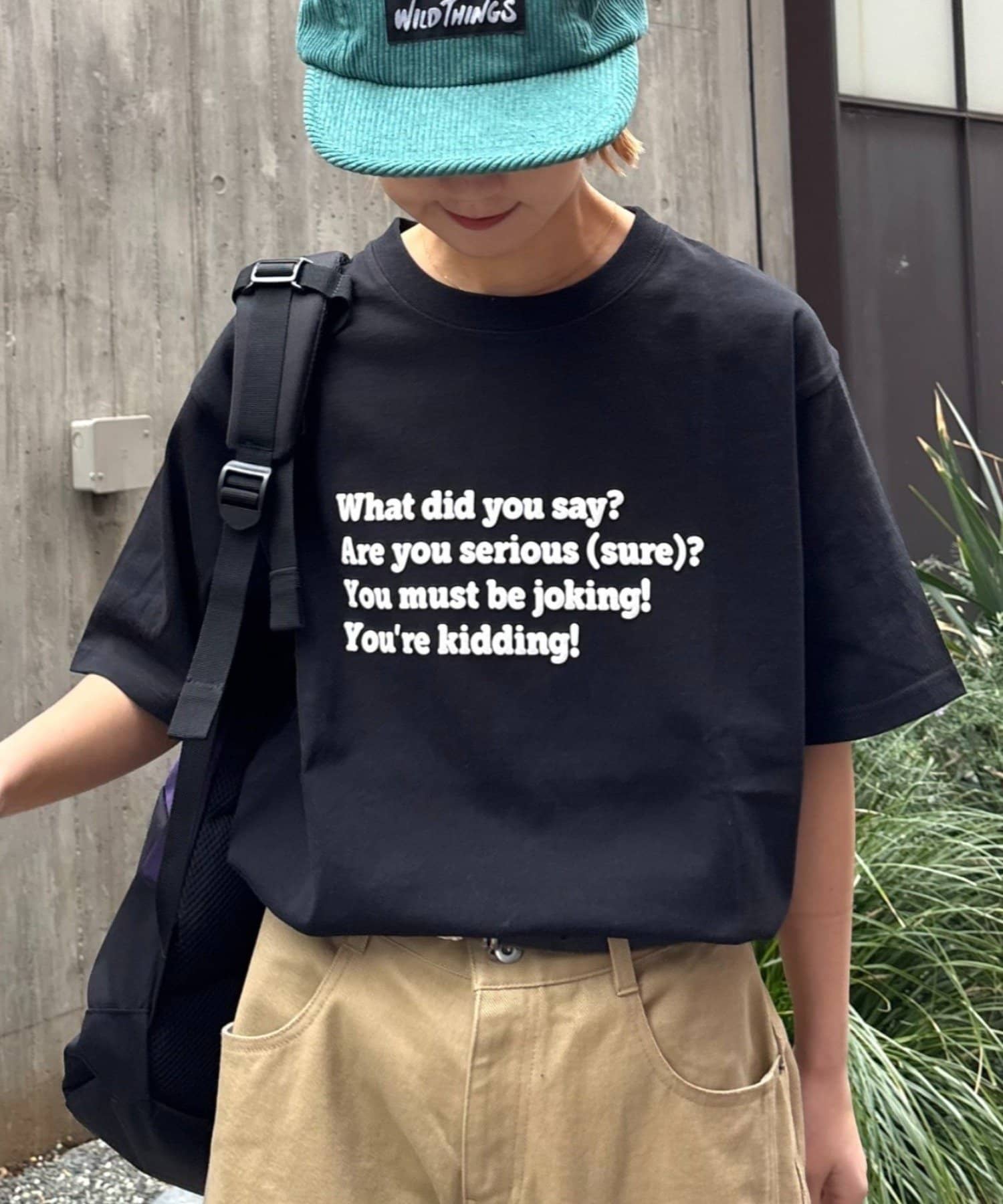 CIAOPANIC TYPY(チャオパニックティピー) 【UNISEX】【プラスサイズあり】ポコポコメッセージロゴTEE