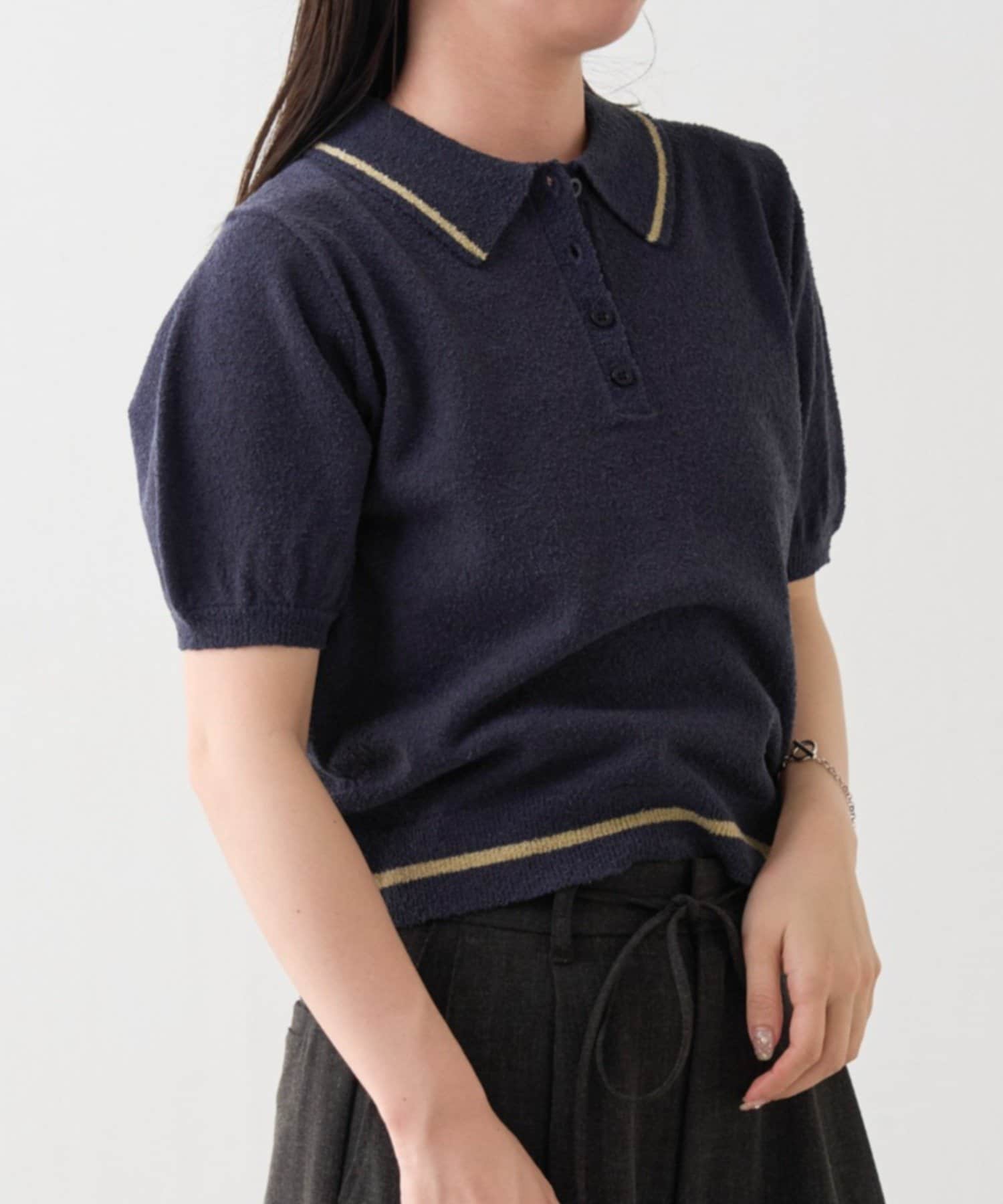 Kastane(カスタネ) B ブークレラインニットポロ