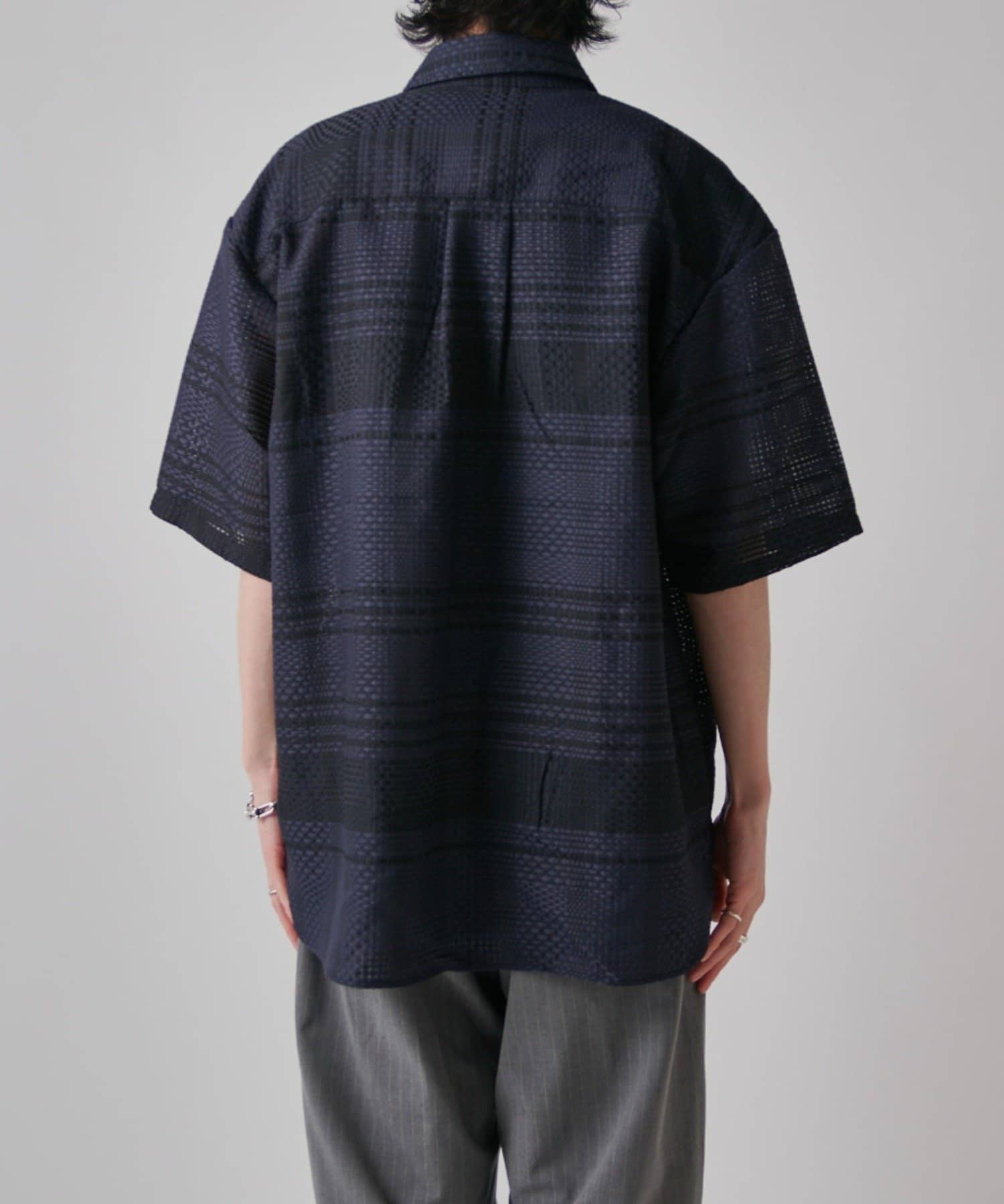 Lui's(ルイス) ブロックチェックショートスリーブシャツ