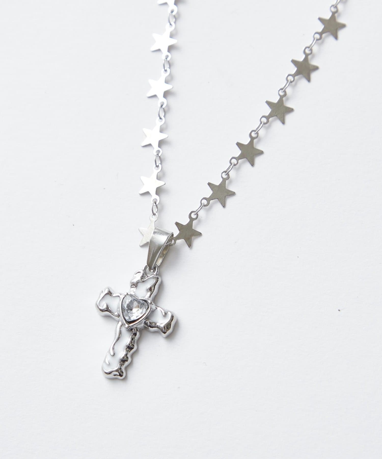 WHO’S WHO gallery(フーズフーギャラリー) メルテッドクロスネックレス