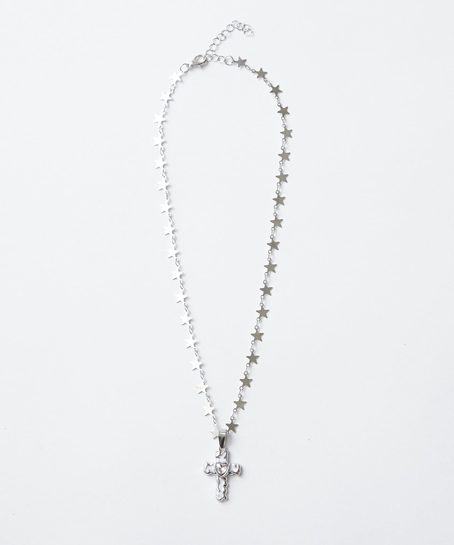 WHO’S WHO gallery(フーズフーギャラリー) メルテッドクロスネックレス