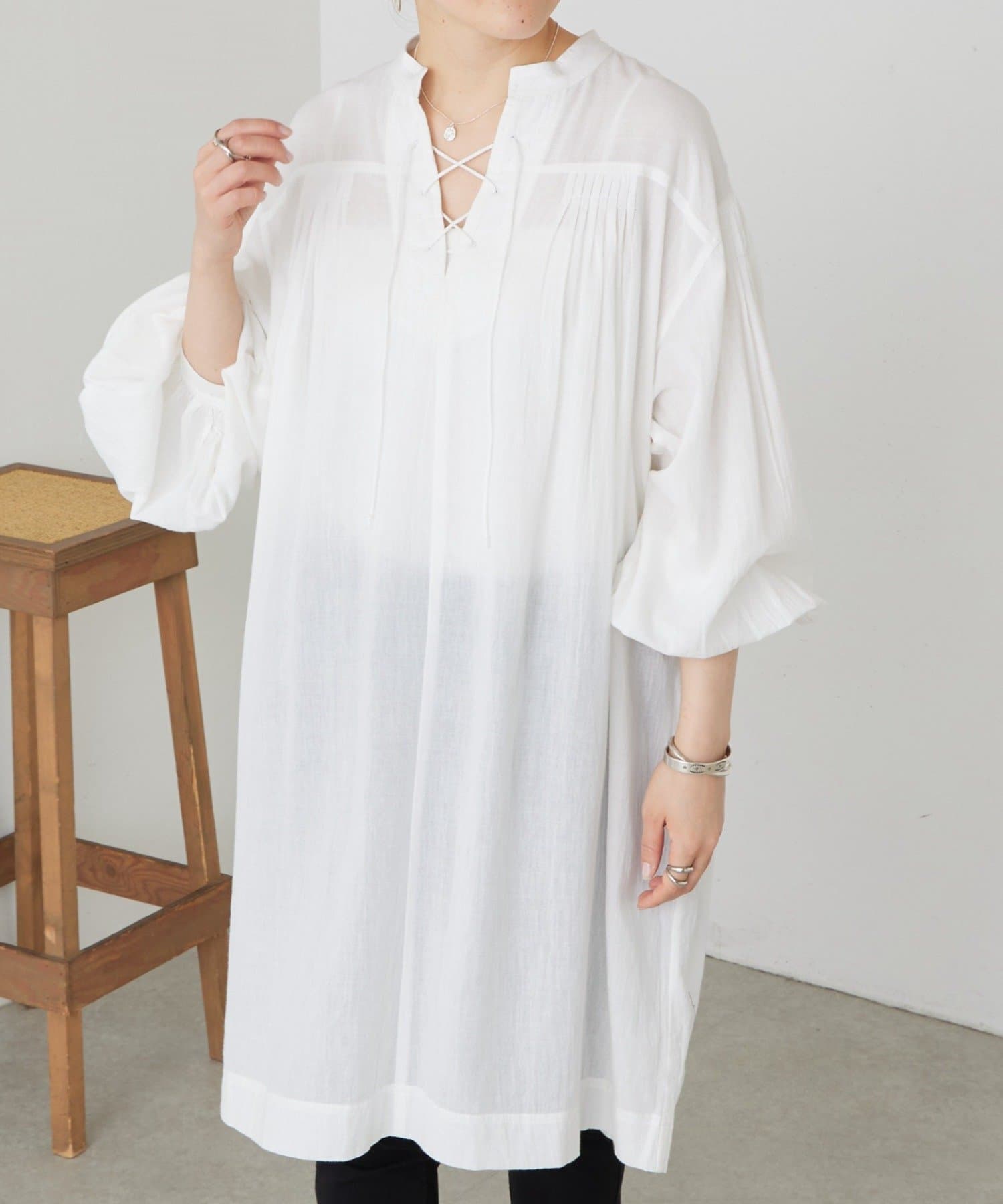 BEARDSLEY(ビアズリー) 《4/1(水)20：00予約開始》フロントレースアップワンピース