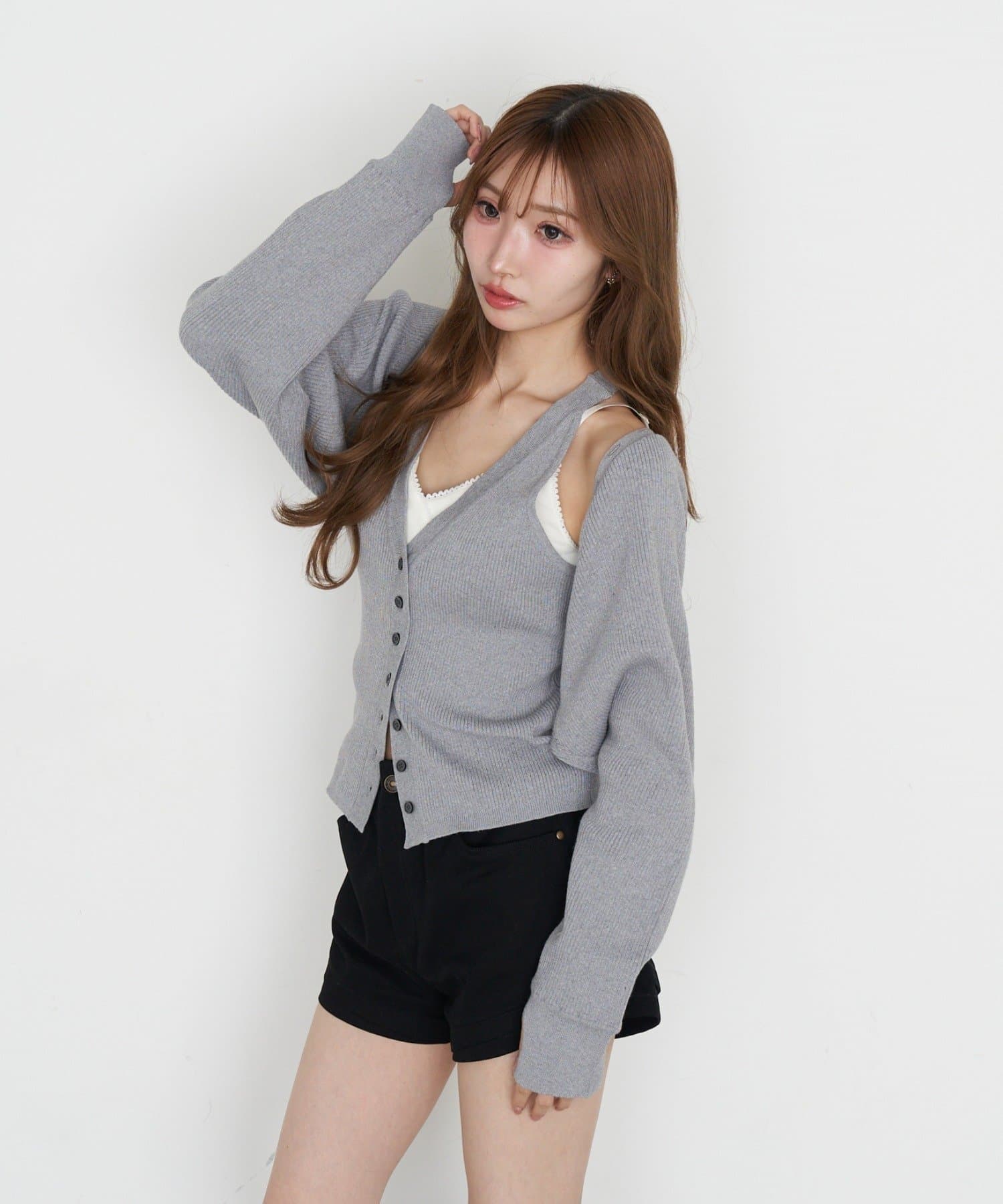 RAY CASSIN(レイカズン) ニットショートボレロ