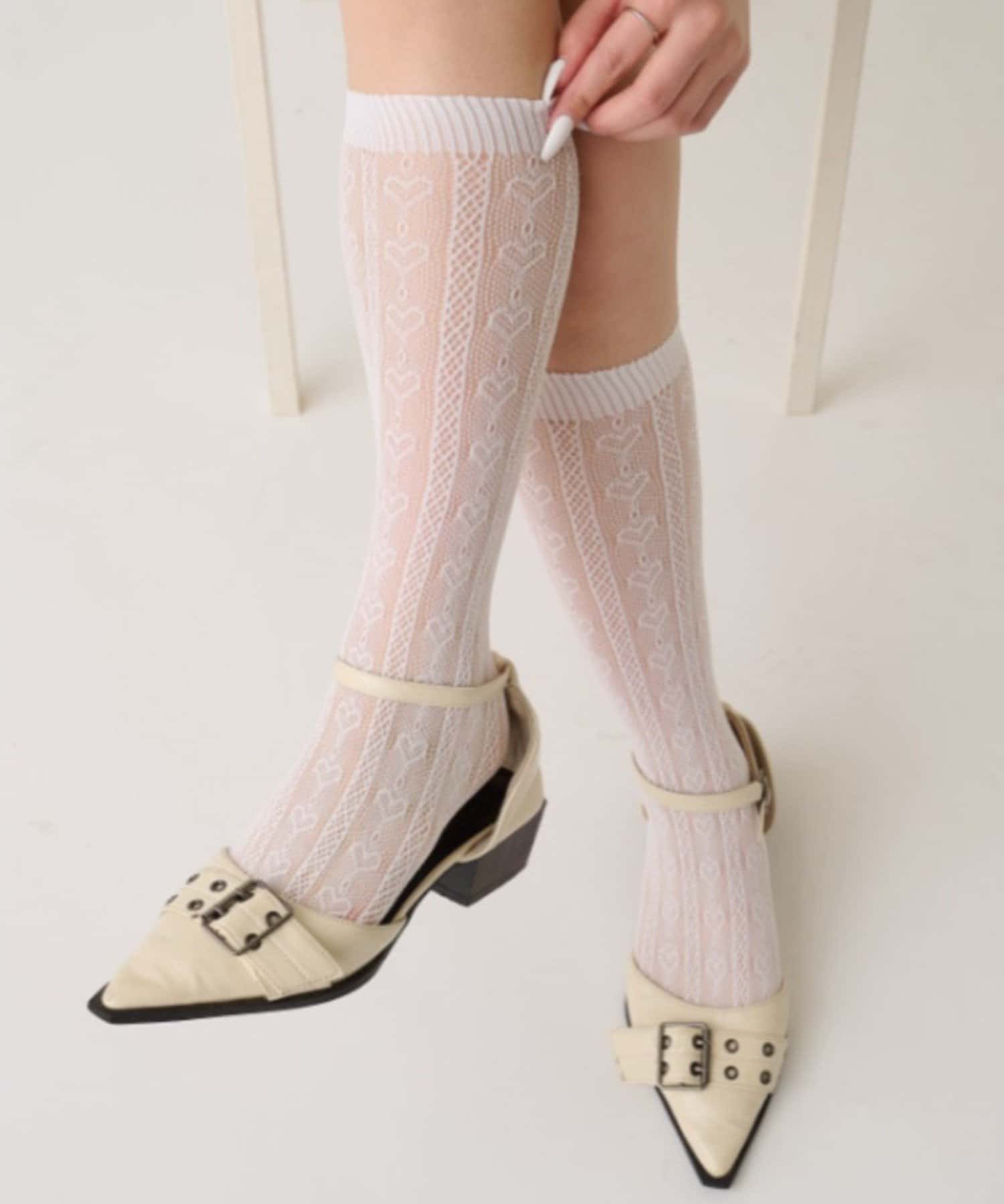 WHO’S WHO gallery(フーズフーギャラリー) レースハイソックス