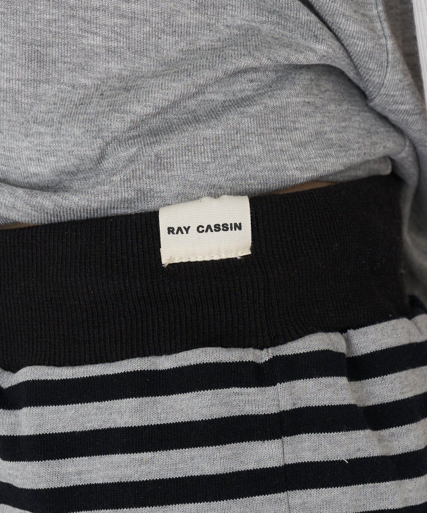 RAY CASSIN(レイカズン) 【セットアップで着られる】ポケットフリルボーダーマイクロショーツ