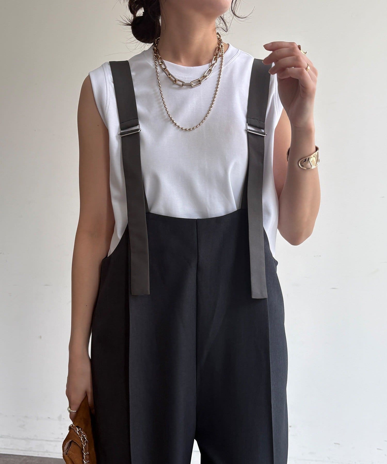 DOUDOU(ドゥドゥ) 【WEB限定】ツイルサロペット