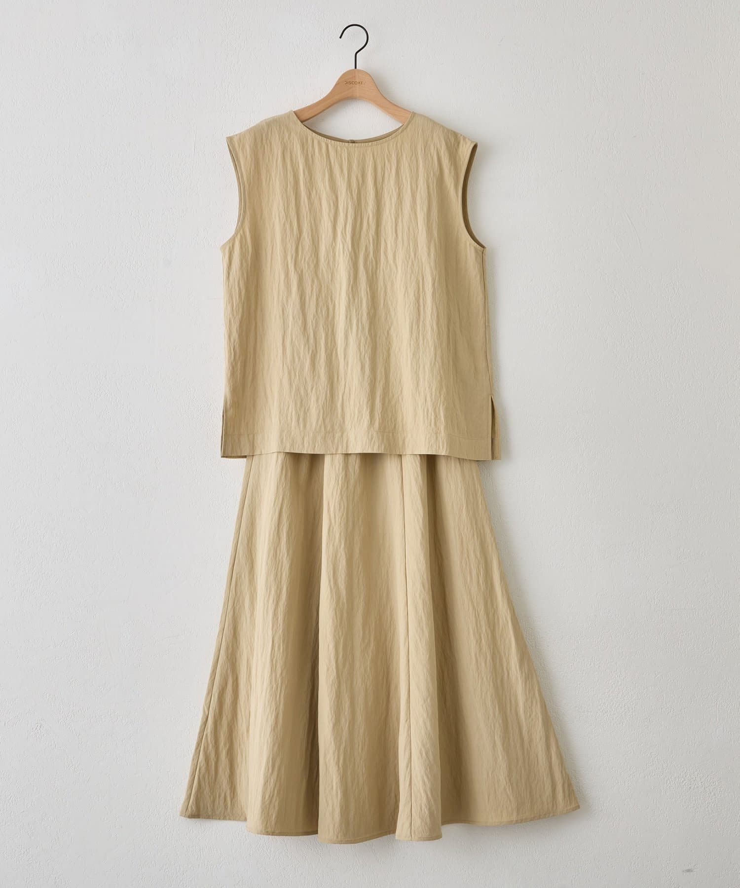 DISCOAT(ディスコート) 【Noka】セットアップフレアワンピース