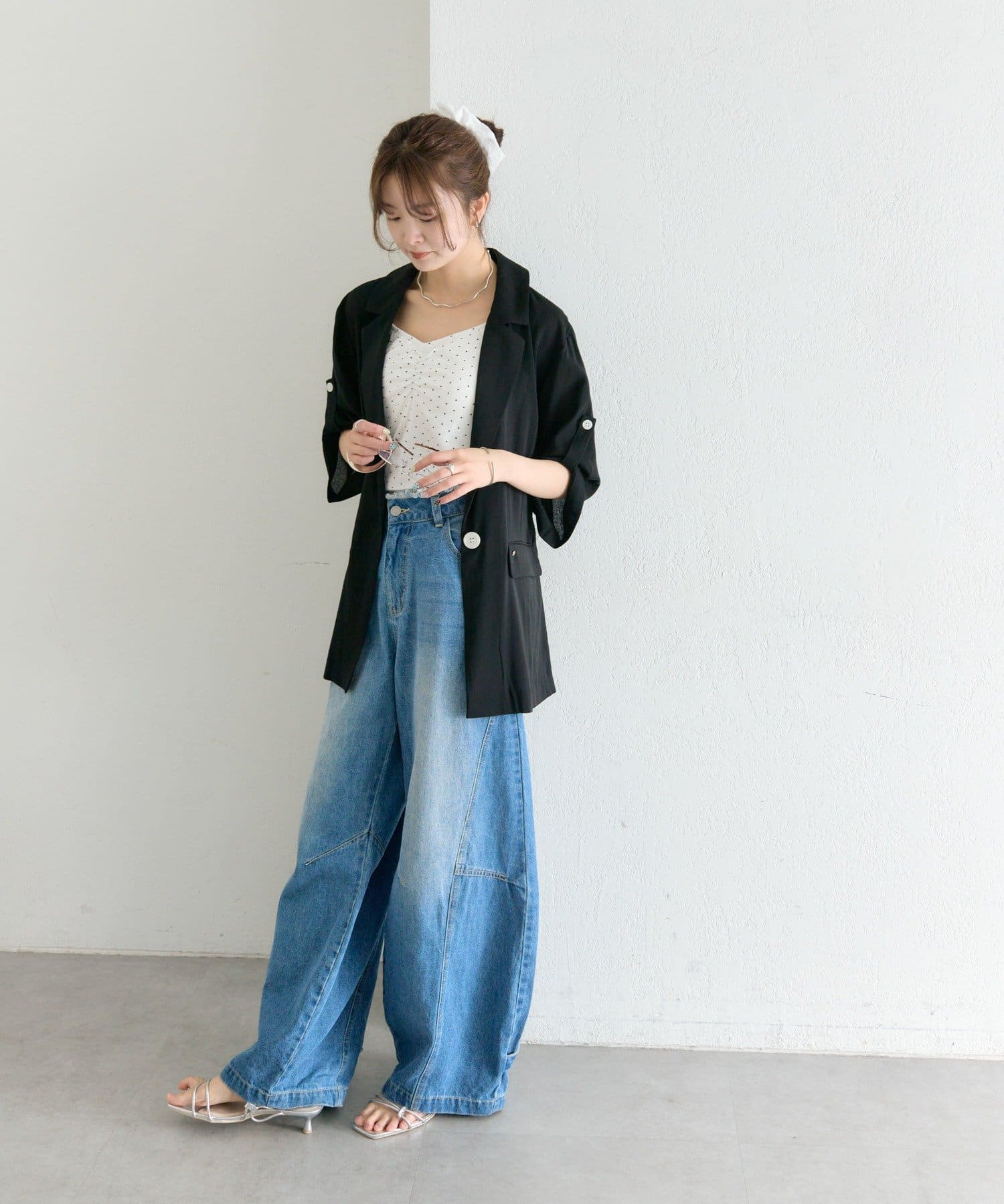 mystic(ミスティック) シアー半袖ジャケット