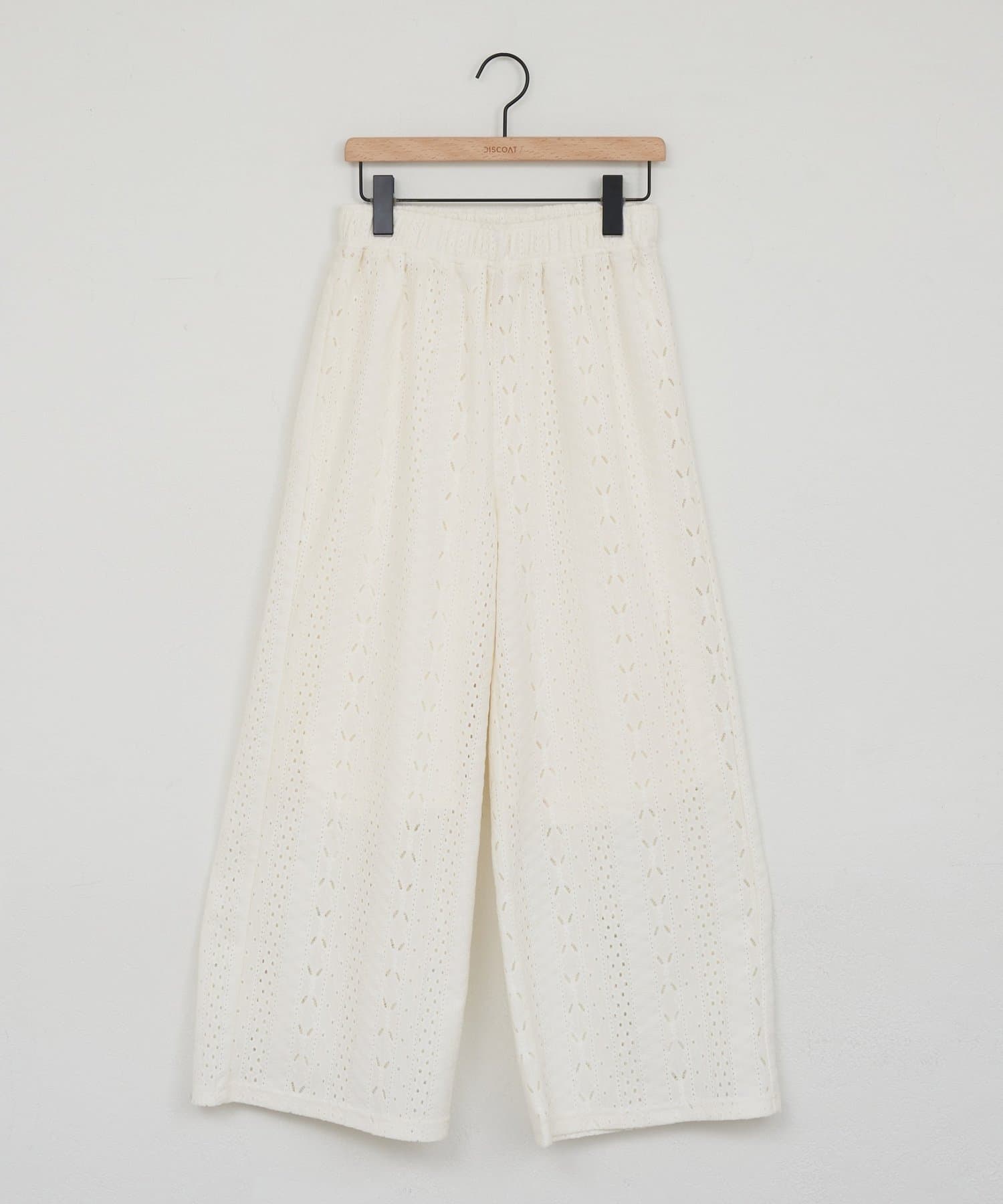 DISCOAT(ディスコート) カットレースイージーパンツ