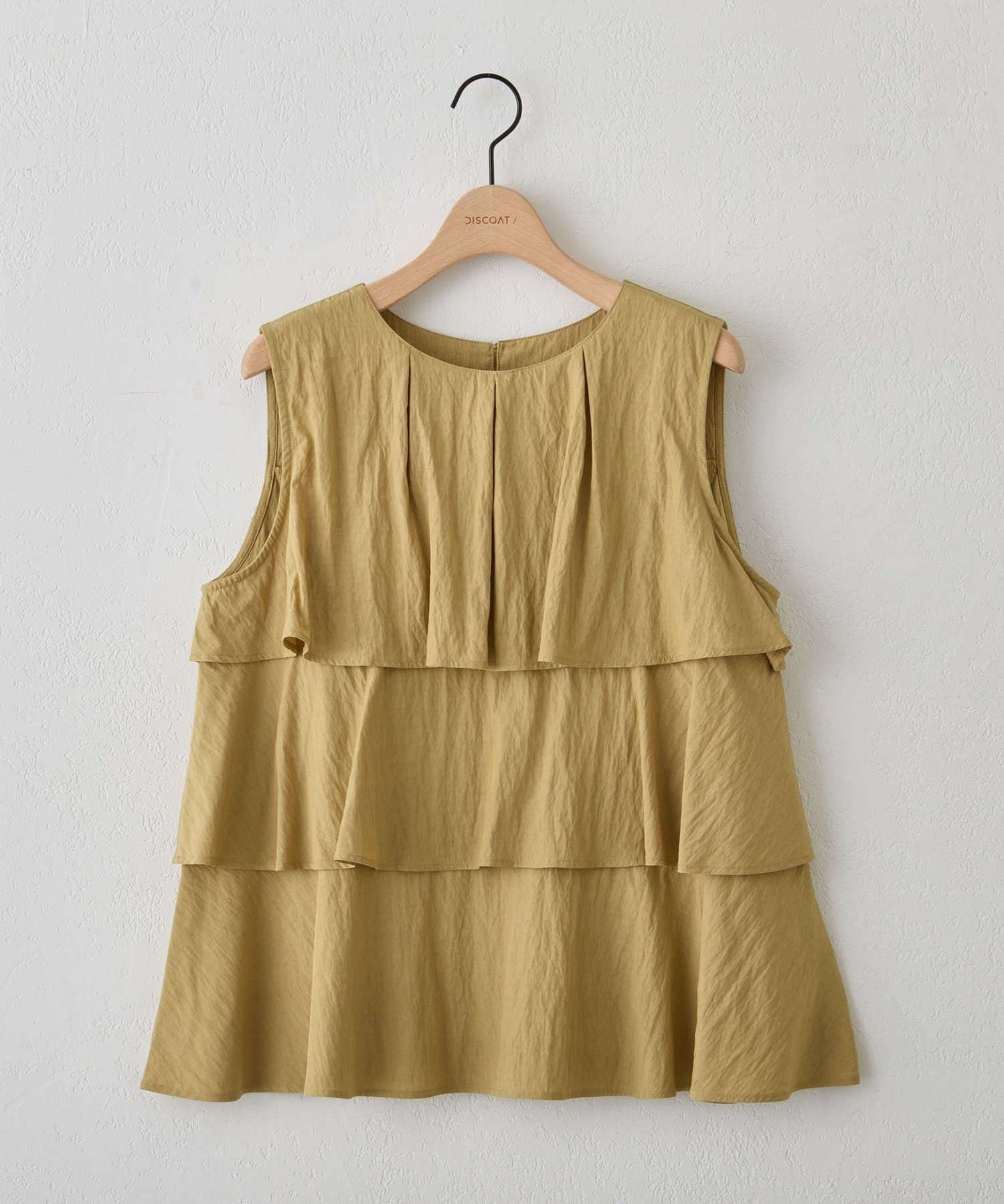 DISCOAT(ディスコート) 【Noka】ティアードノースリブラウス