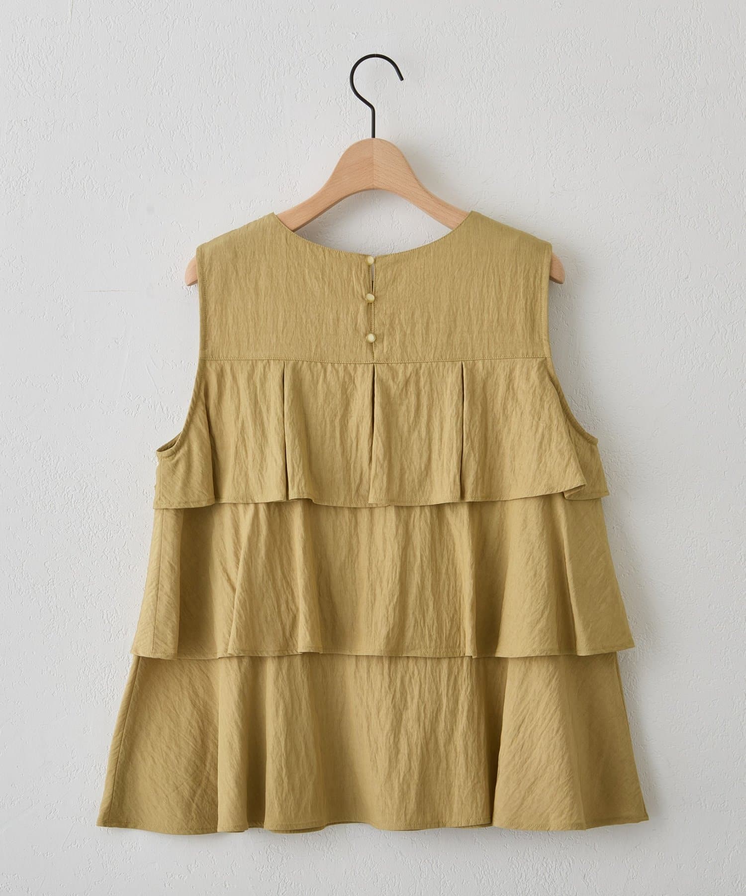 DISCOAT(ディスコート) 【Noka】ティアードノースリブラウス