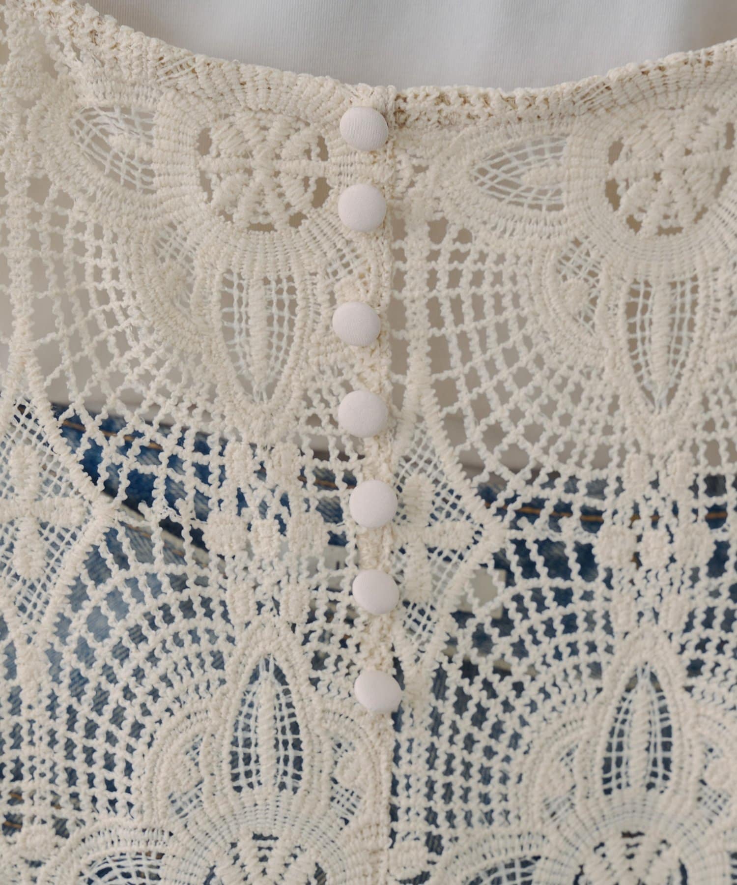 DISCOAT(ディスコート) 【Noka】大柄レースキャミワンピ