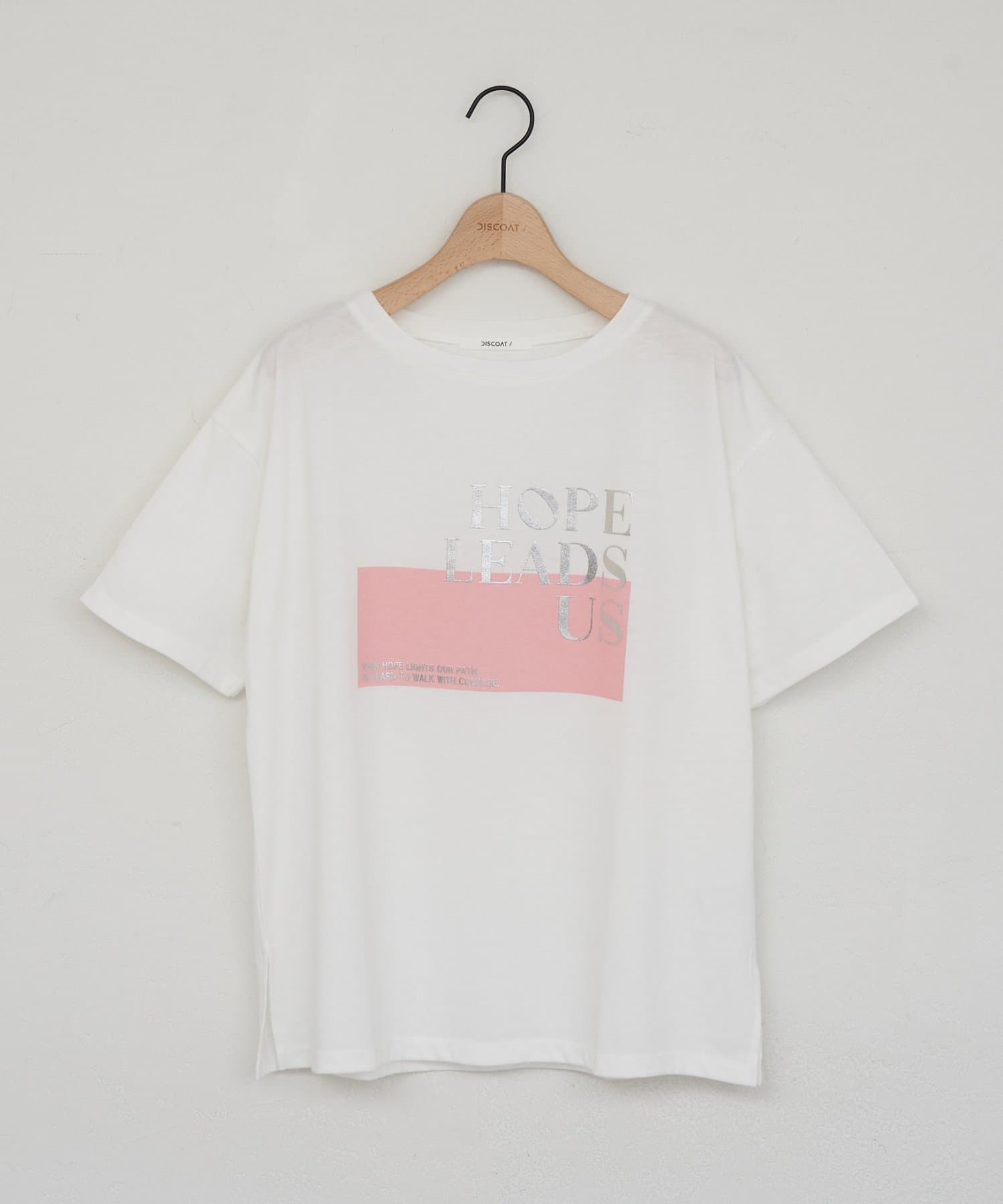 DISCOAT(ディスコート) 【WEB限定】箔ロゴ半袖 Tシャツ