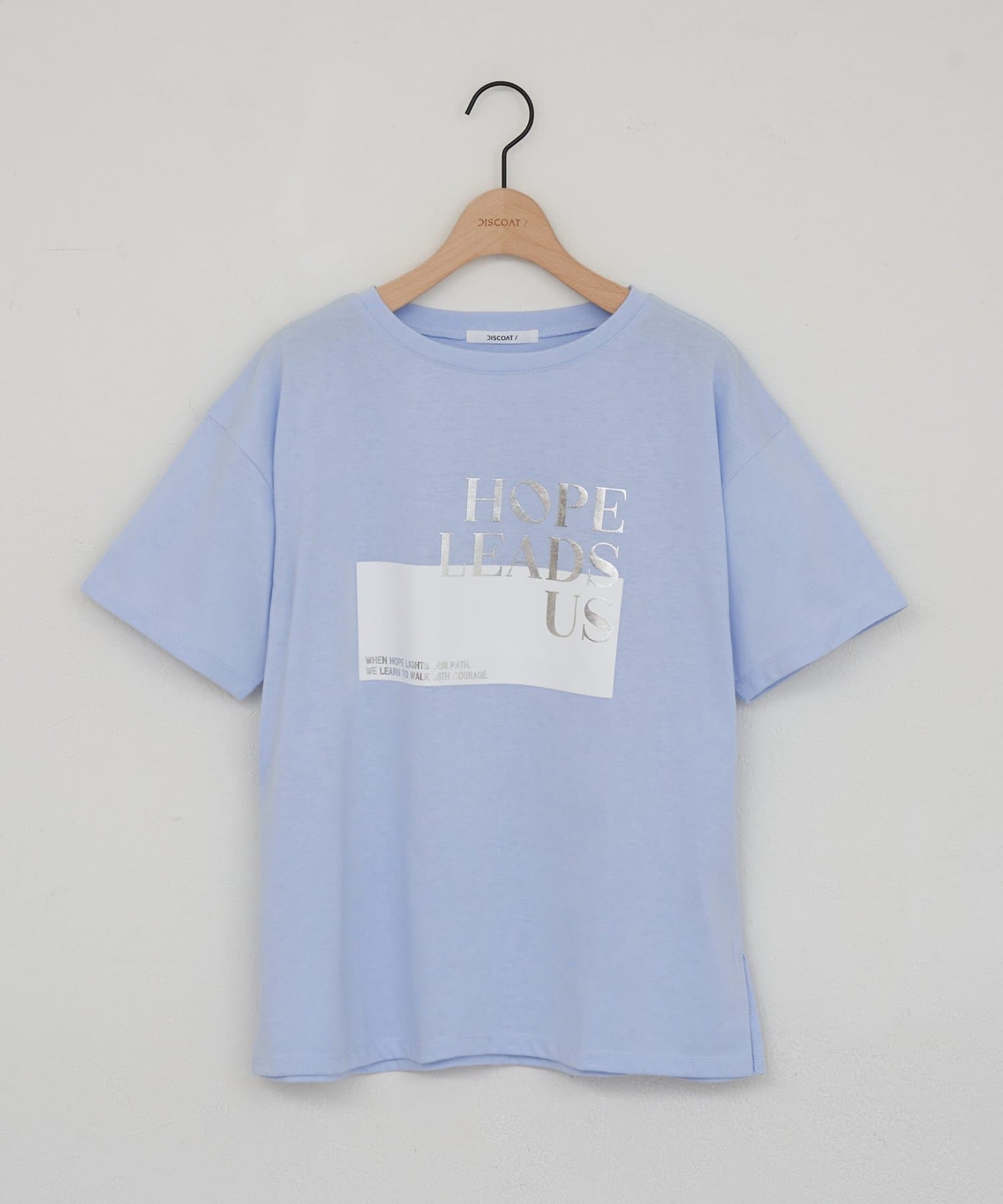 DISCOAT(ディスコート) 【WEB限定】箔ロゴ半袖 Tシャツ