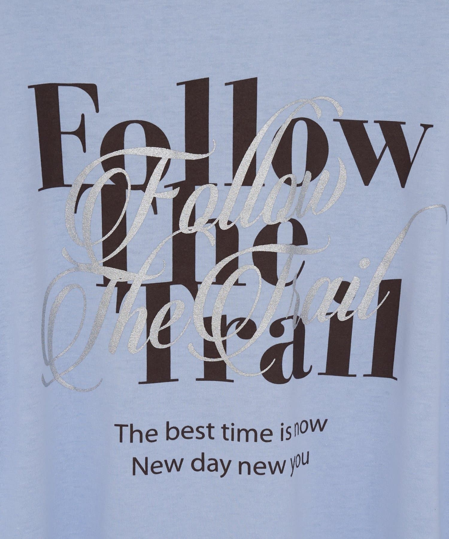 DISCOAT(ディスコート) 【WEB限定】箔ラバー重ねロゴ半袖Tシャツ