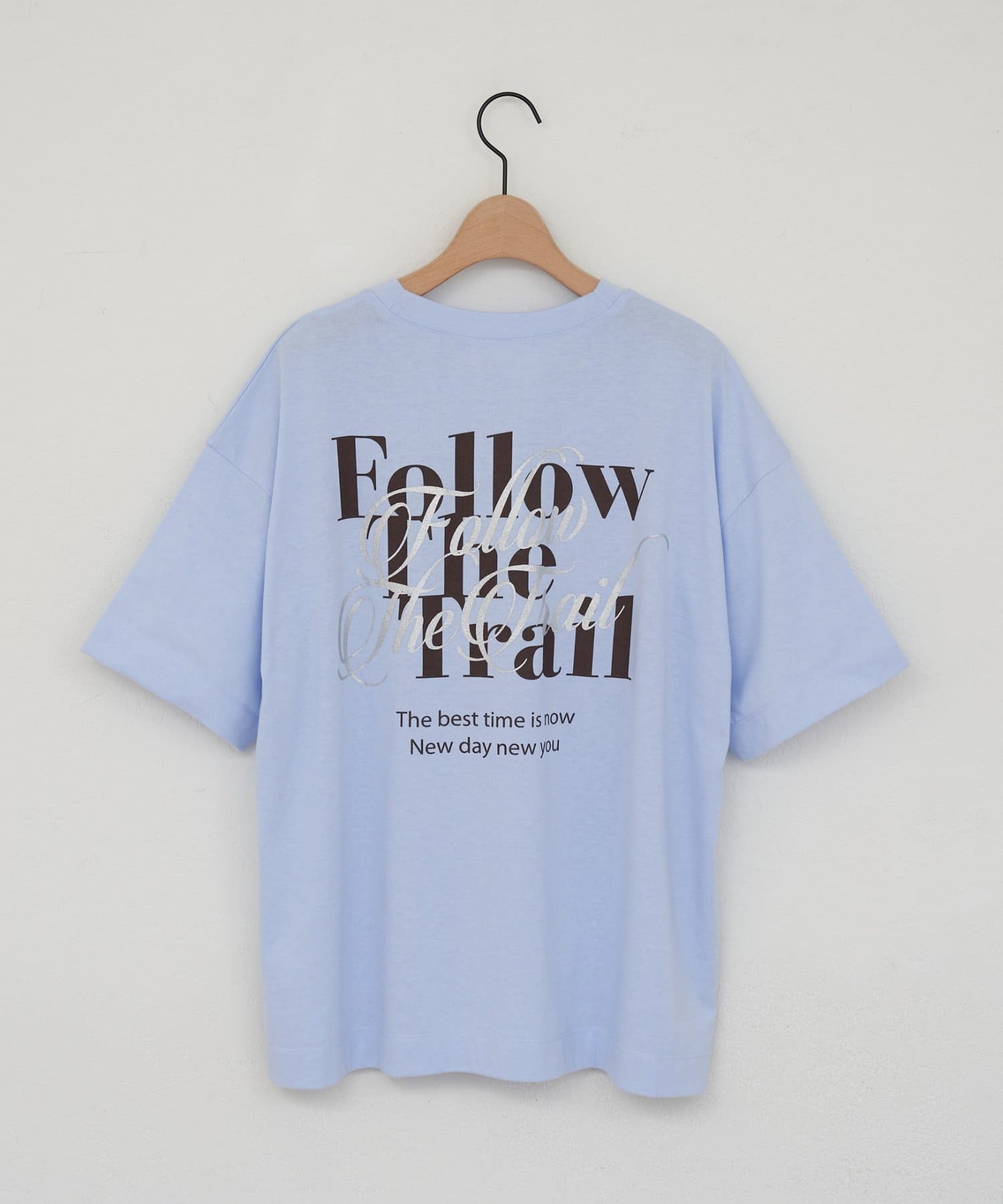 DISCOAT(ディスコート) 【WEB限定】箔ラバー重ねロゴ半袖Tシャツ