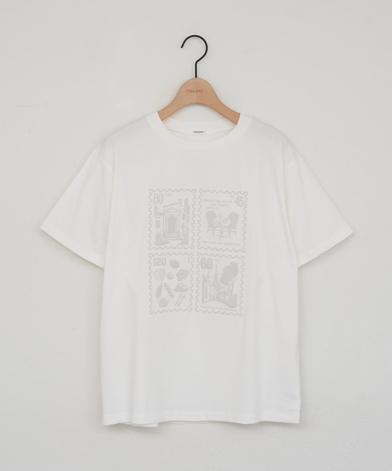 DISCOAT(ディスコート) 【WEB限定】art stampプリントTシャツ