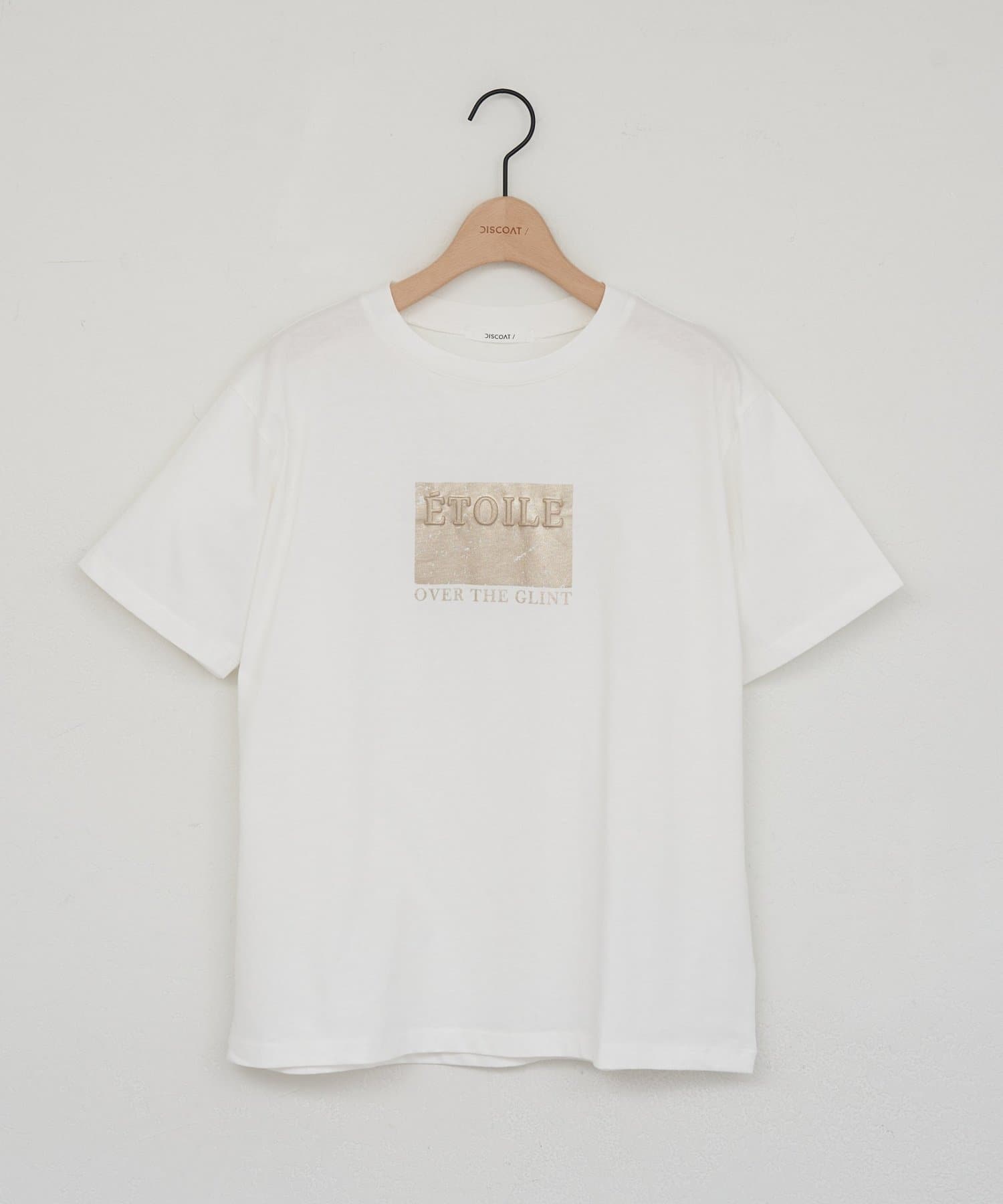 DISCOAT(ディスコート) 【WEB限定】発砲箔プリント半袖Tシャツ