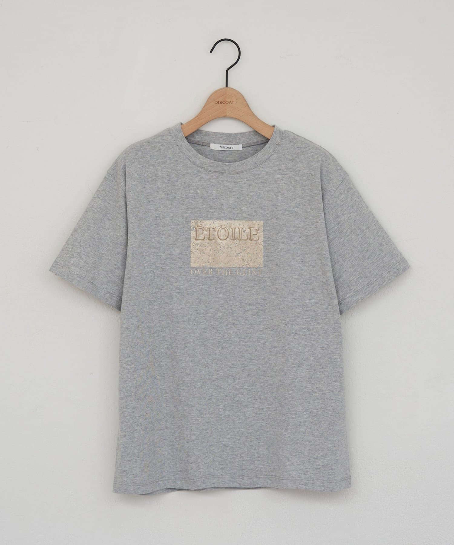 DISCOAT(ディスコート) 【WEB限定】発砲箔プリント半袖Tシャツ