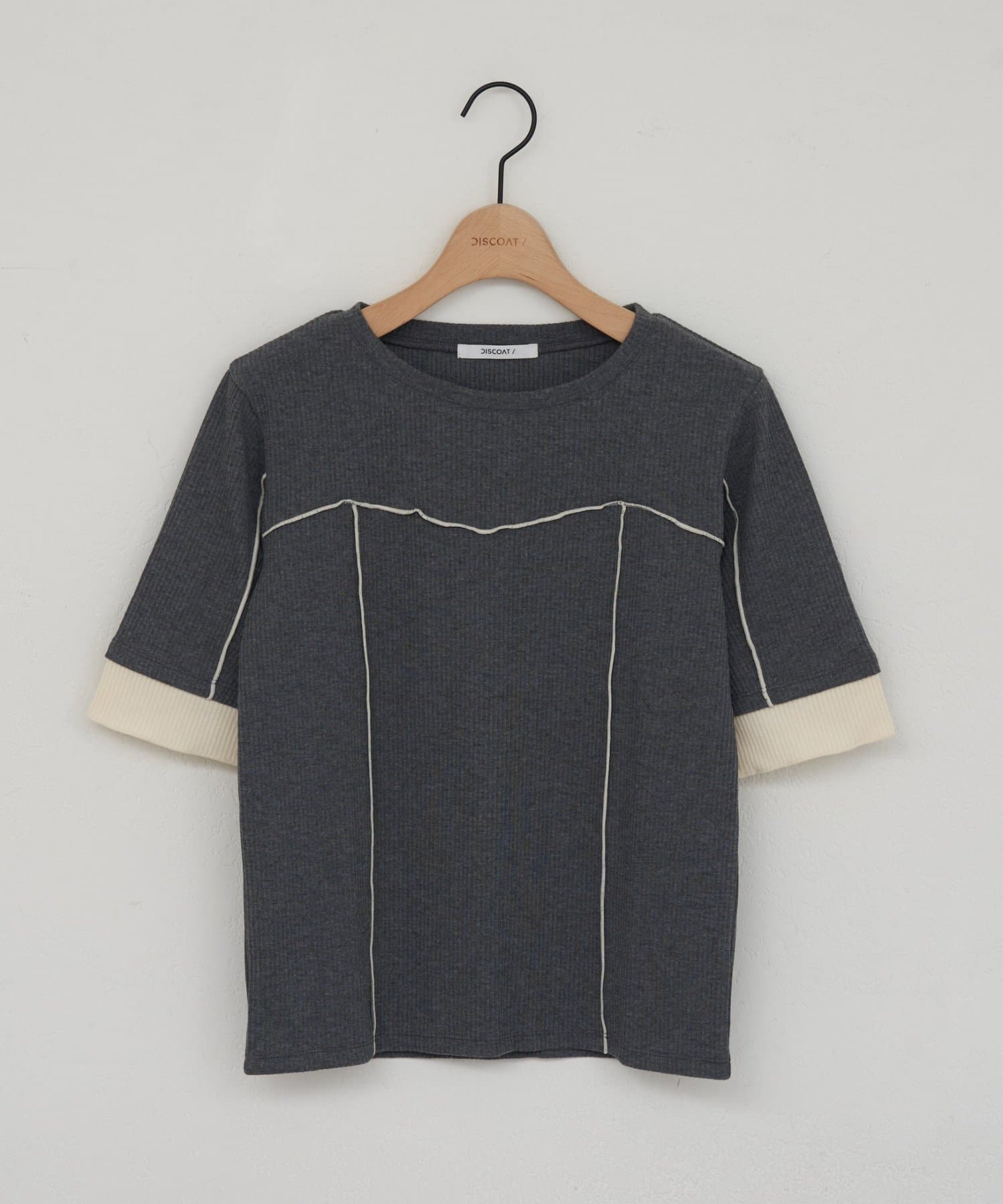 DISCOAT(ディスコート) 【WEB限定】ビスチェメロー半袖Tシャツ