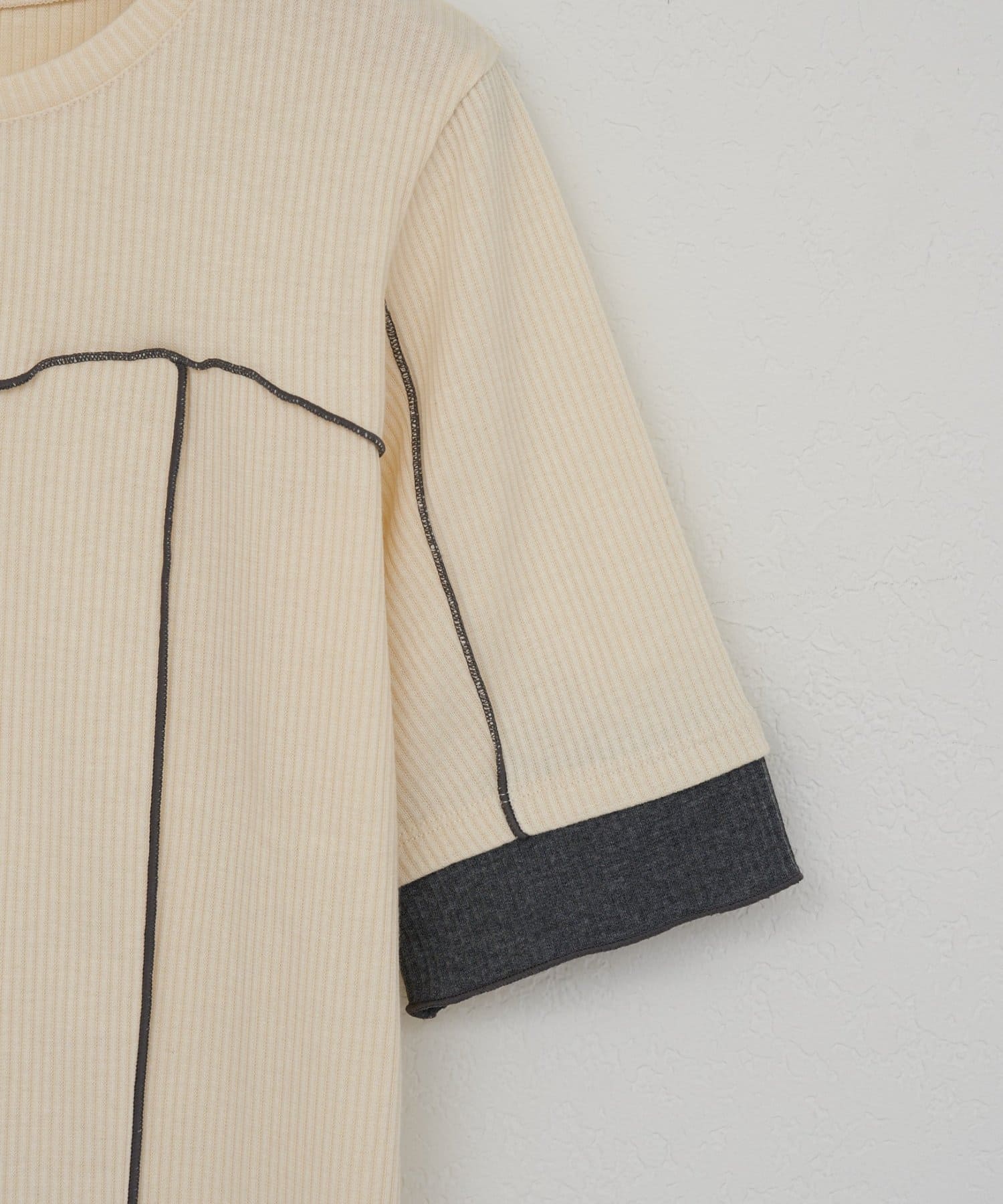 DISCOAT(ディスコート) 【WEB限定】ビスチェメロー半袖Tシャツ