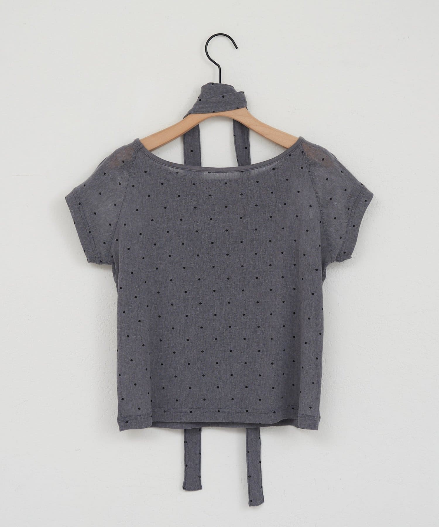 DISCOAT(ディスコート) 【umm.】チョーカー付きドットラグランPO