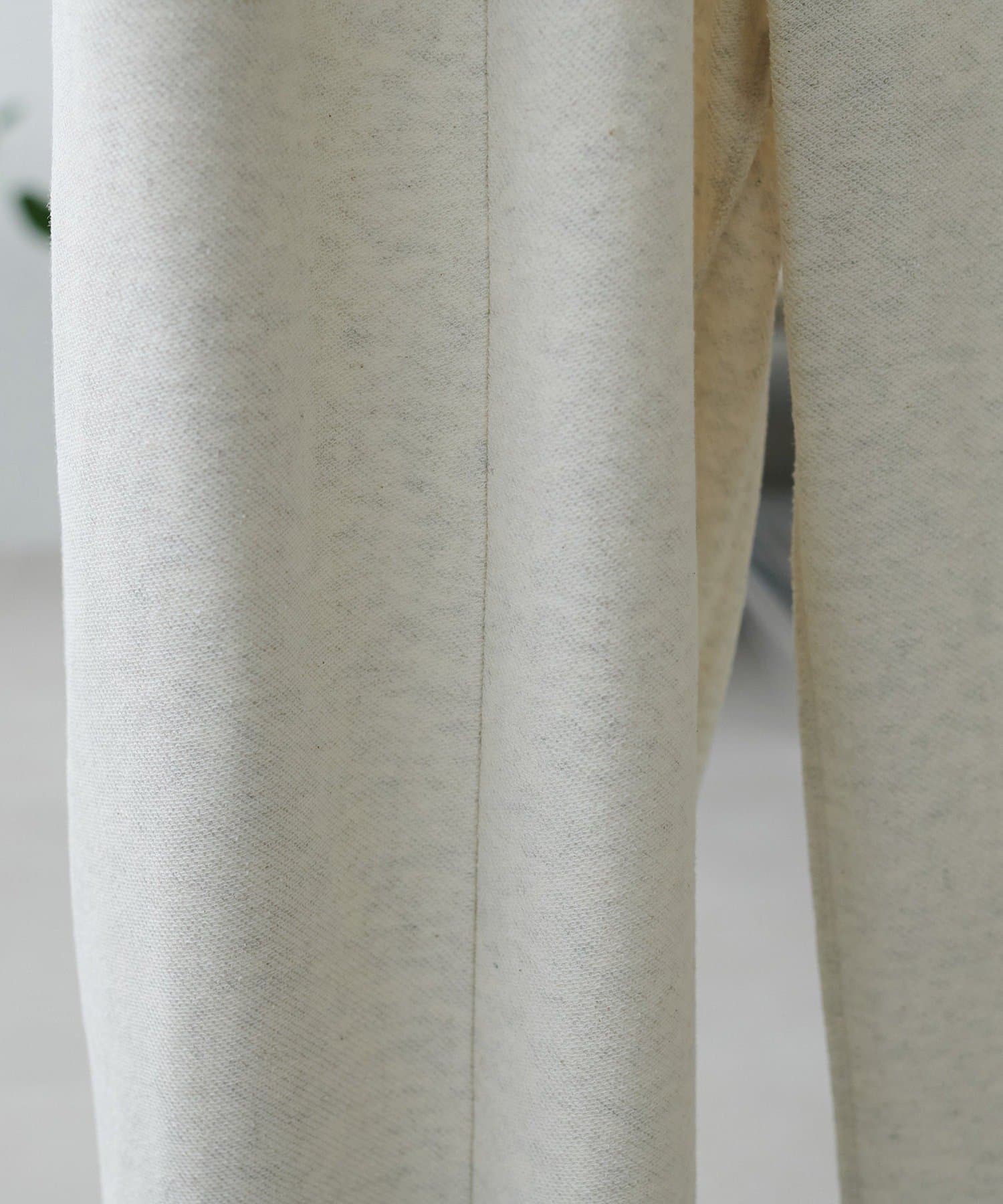 DISCOAT(ディスコート) ライトオンス裏毛センタープレスワイドパンツ