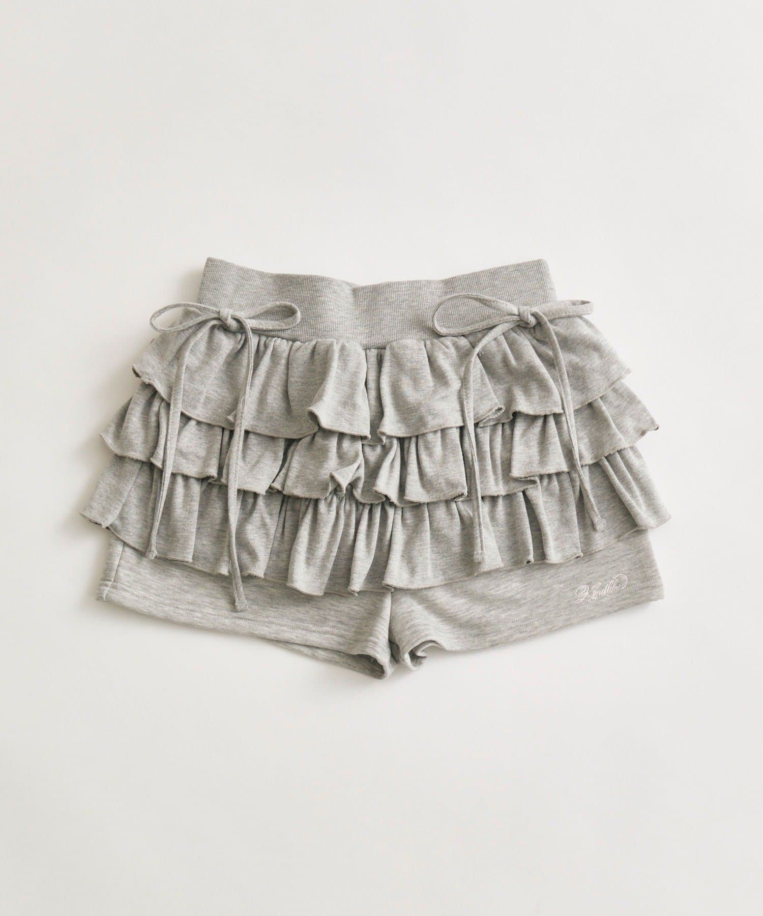 OLIVE des OLIVE(オリーブ デ オリーブ) フリルティアードショートパンツ