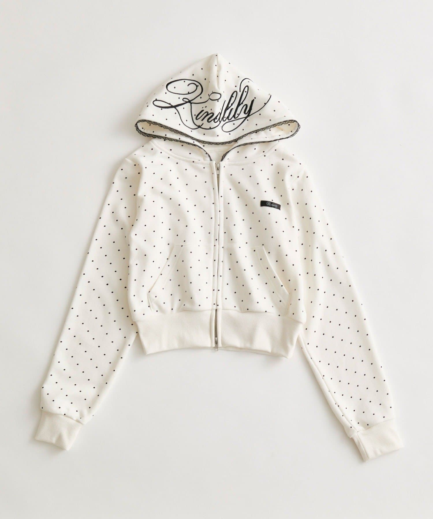 OLIVE des OLIVE(オリーブ デ オリーブ) フード刺繍ロゴパーカー