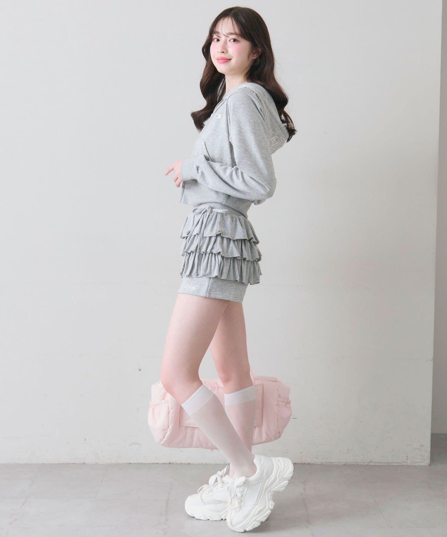 OLIVE des OLIVE(オリーブ デ オリーブ) フード刺繍ロゴパーカー