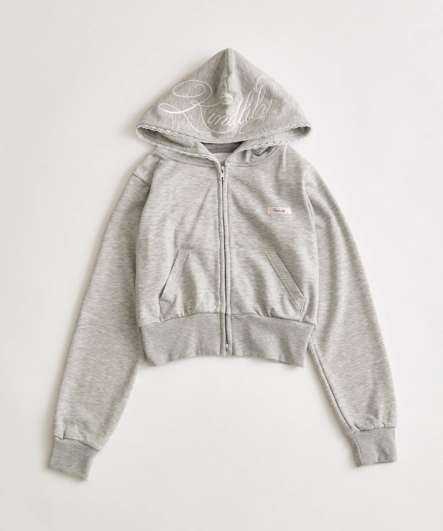 OLIVE des OLIVE(オリーブ デ オリーブ) フード刺繍ロゴパーカー