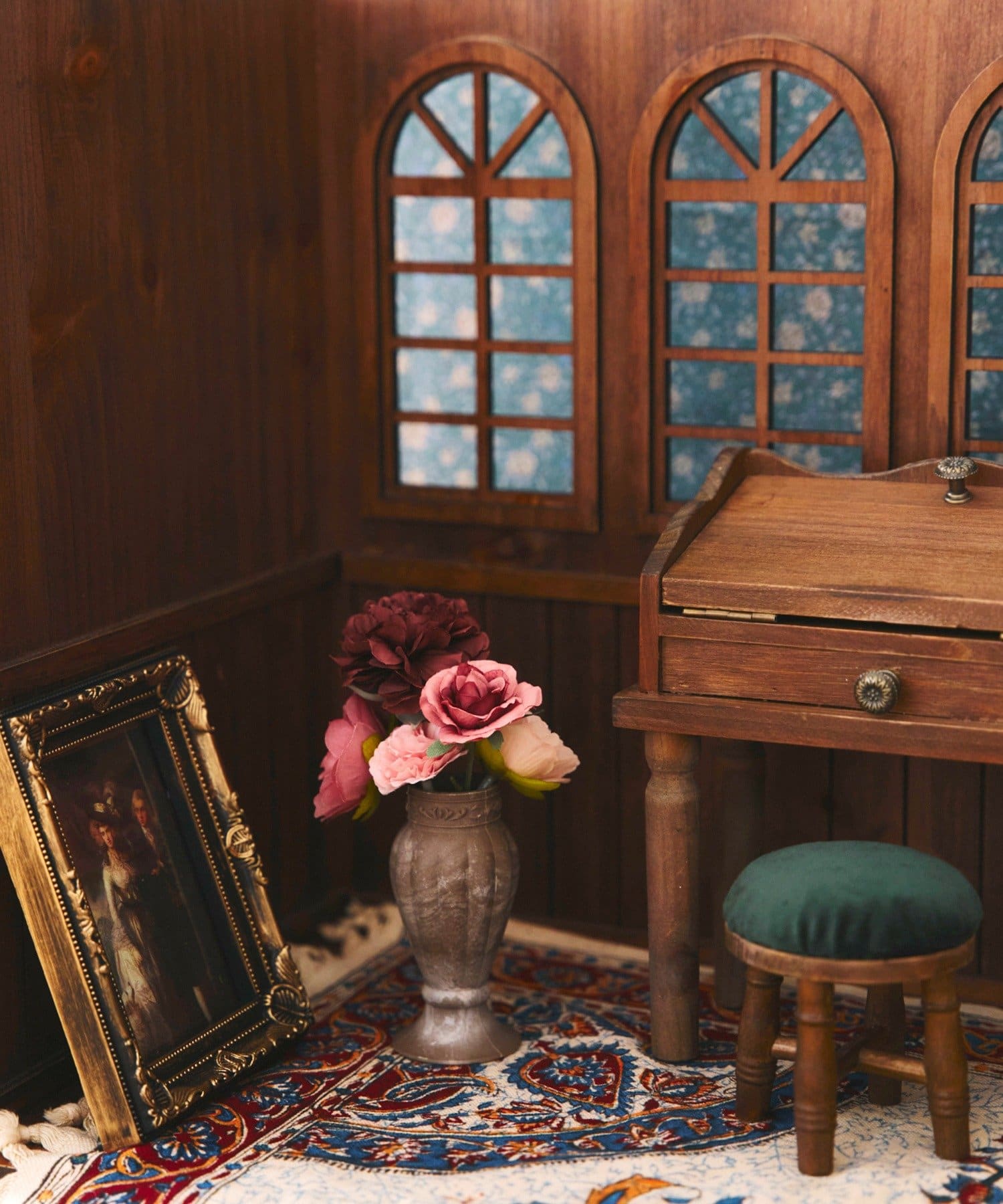 salut!(サリュ) 《1/6サイズ》アンティーク背景ボードミニ／petit monde