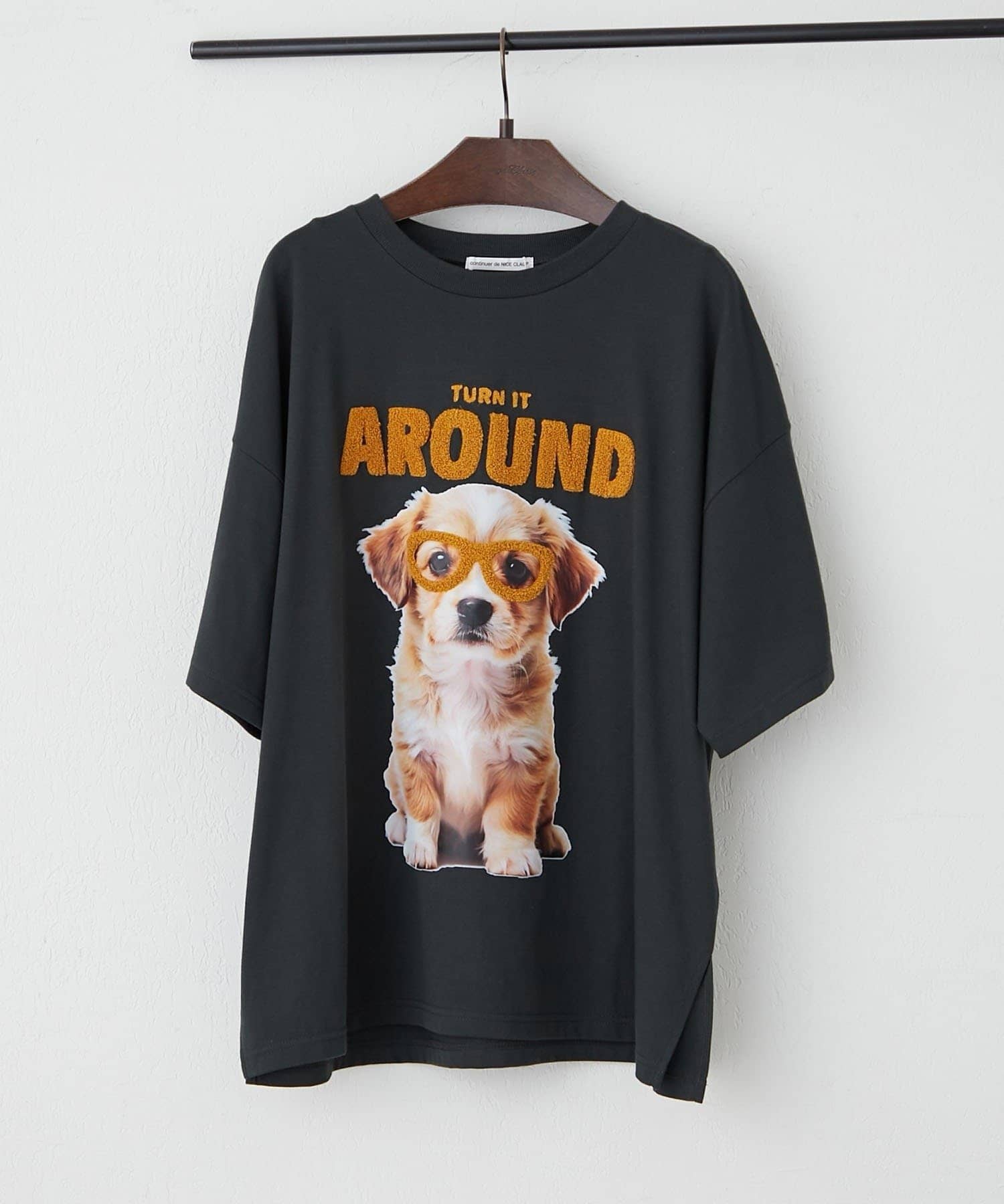 NICE CLAUP / OLIVE des OLIVE OUTLET(ナイスクラップ  / オリーブ デ オリーブ アウトレット) 【continuer】メガネ犬半袖BIGT